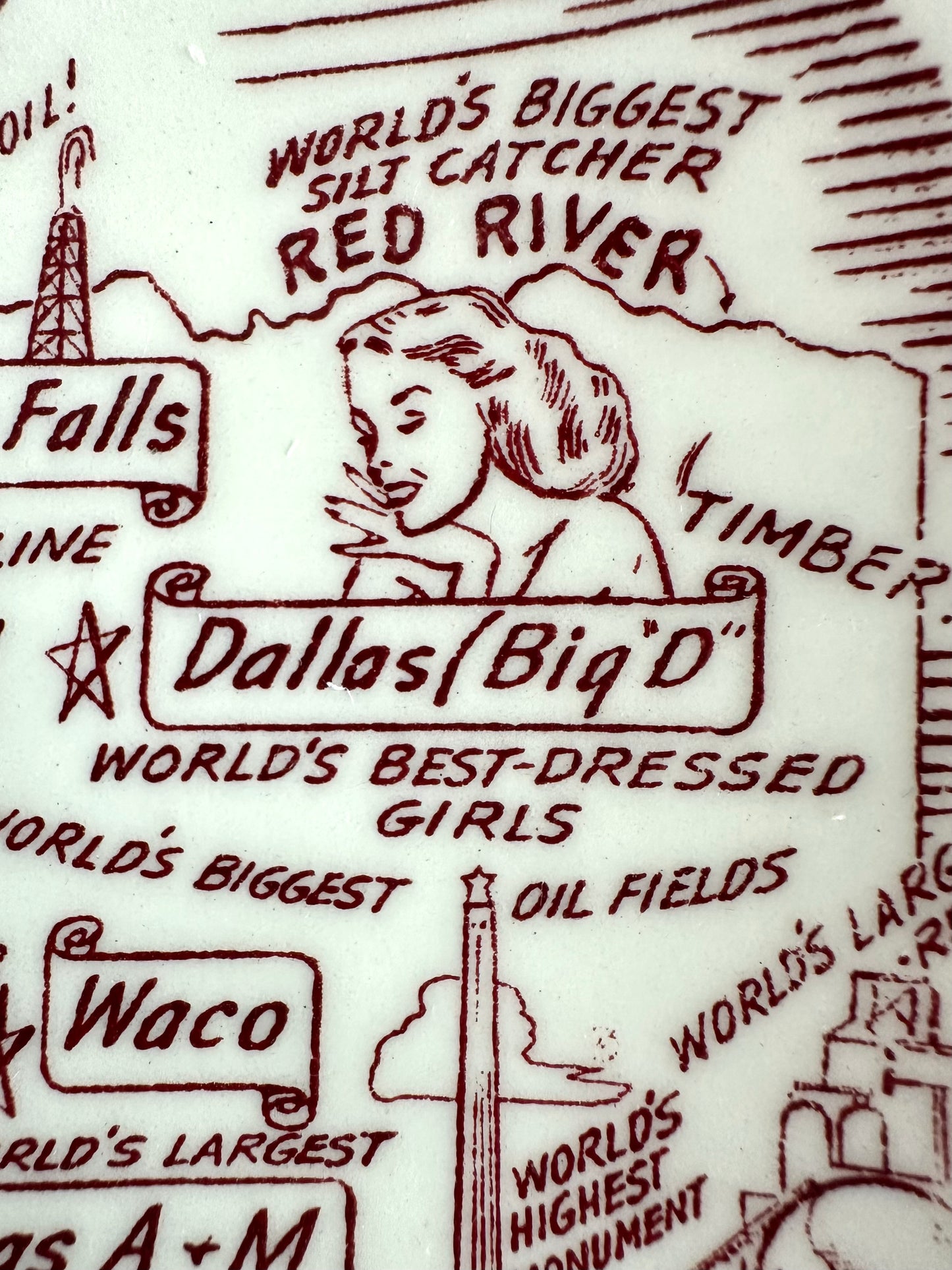 Nell Texas Souvenir Plate