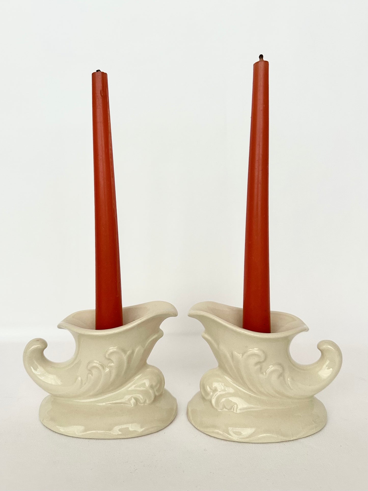 Cornucopia Candlestick Holders