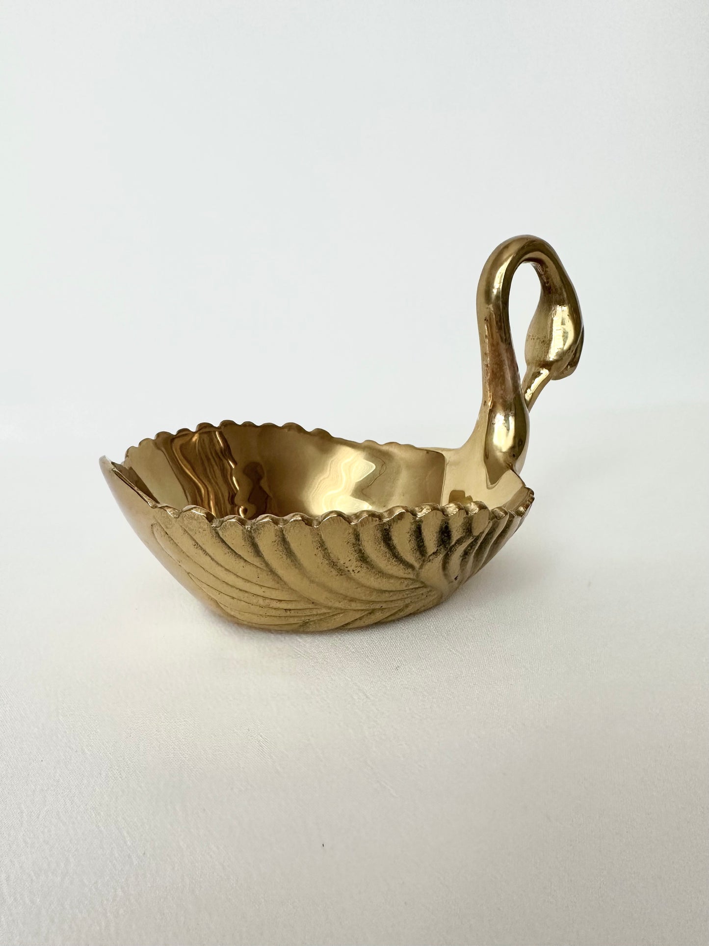 Enna Brass Swan Dish