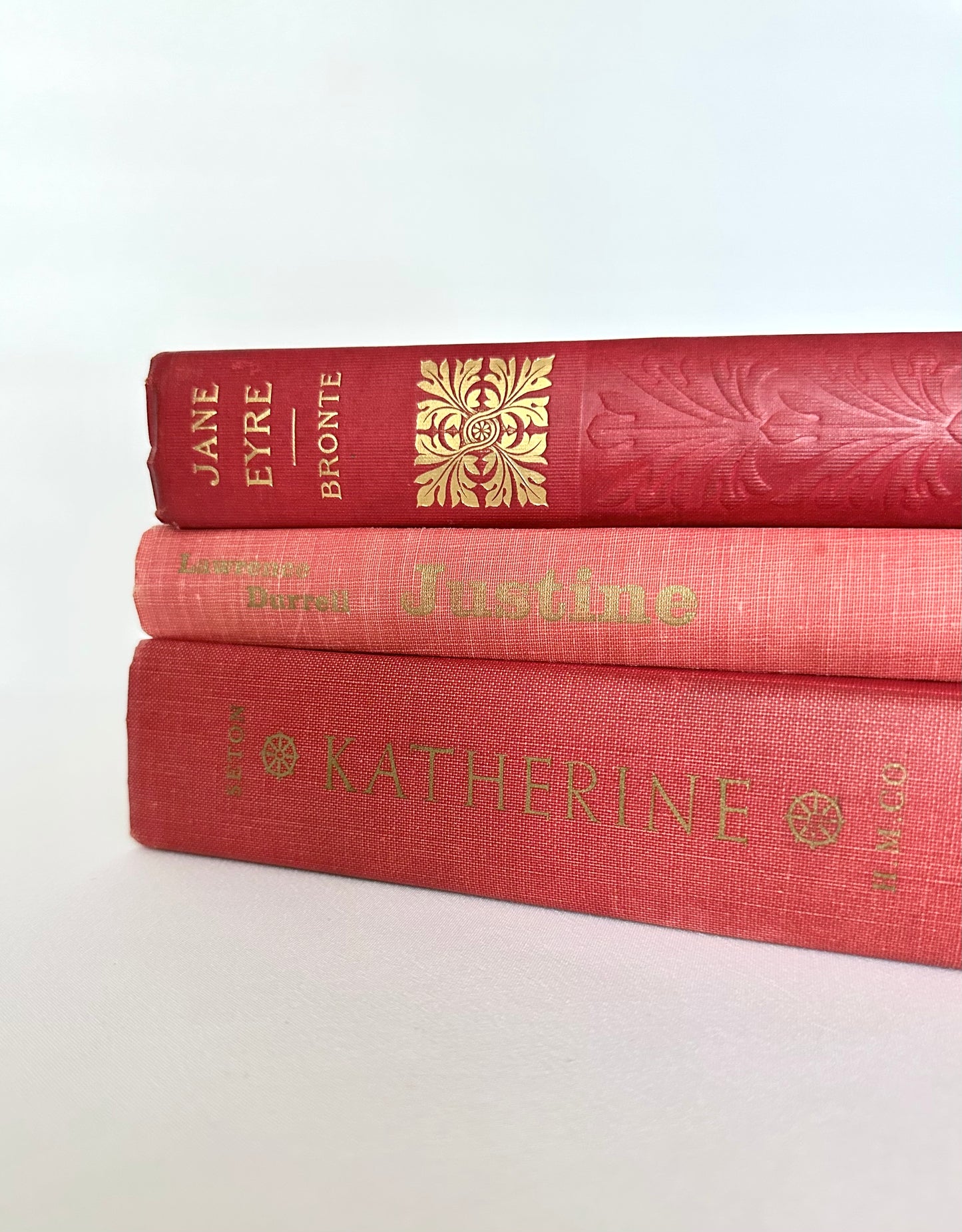 Red Color Story Book Stack 01