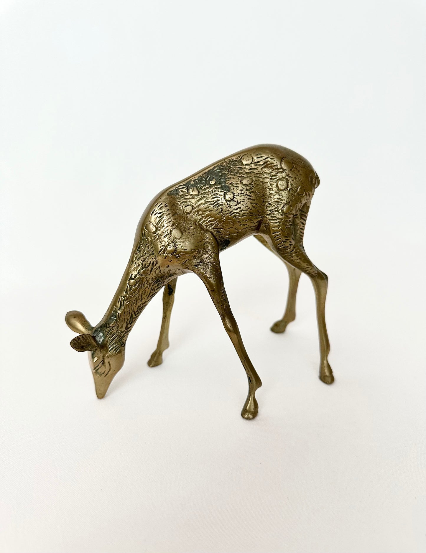 Rudy Brass Deer Pair