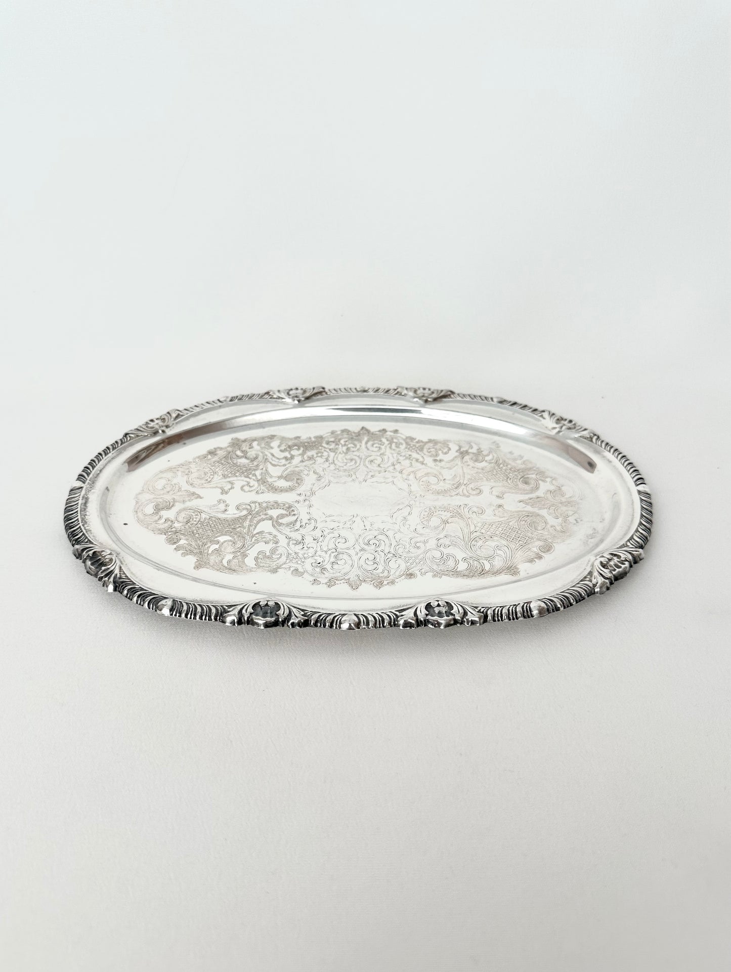Augusté Silverplate Etched Tray