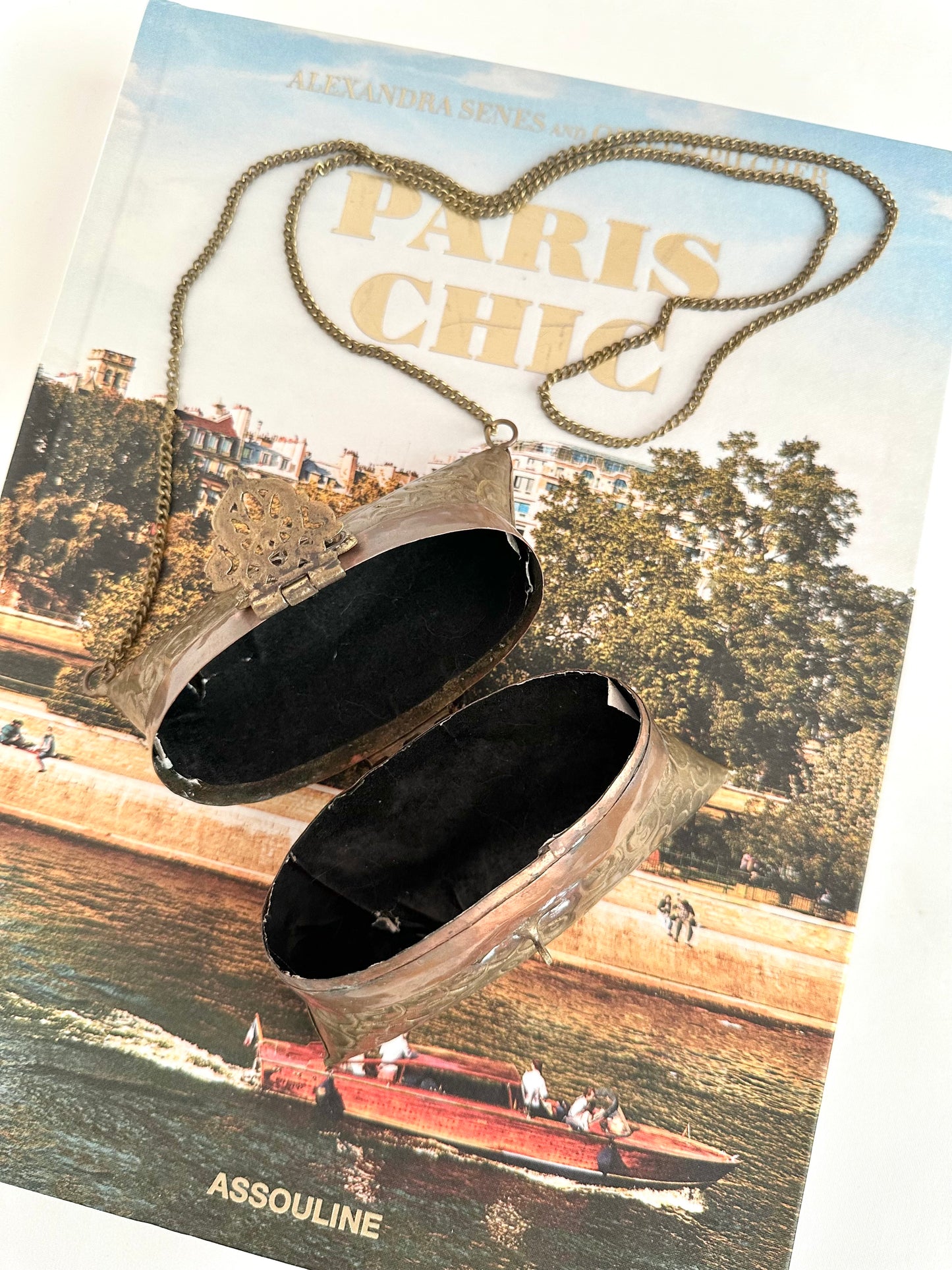 Stevie Brass Pillow Purse