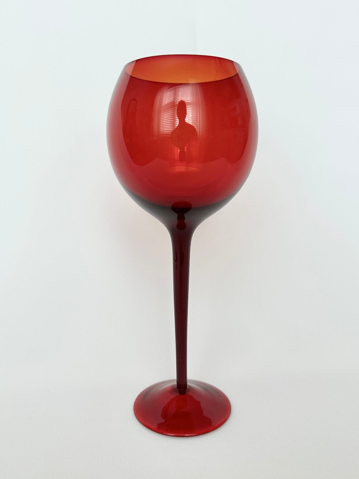 Ruby Wine Goblets