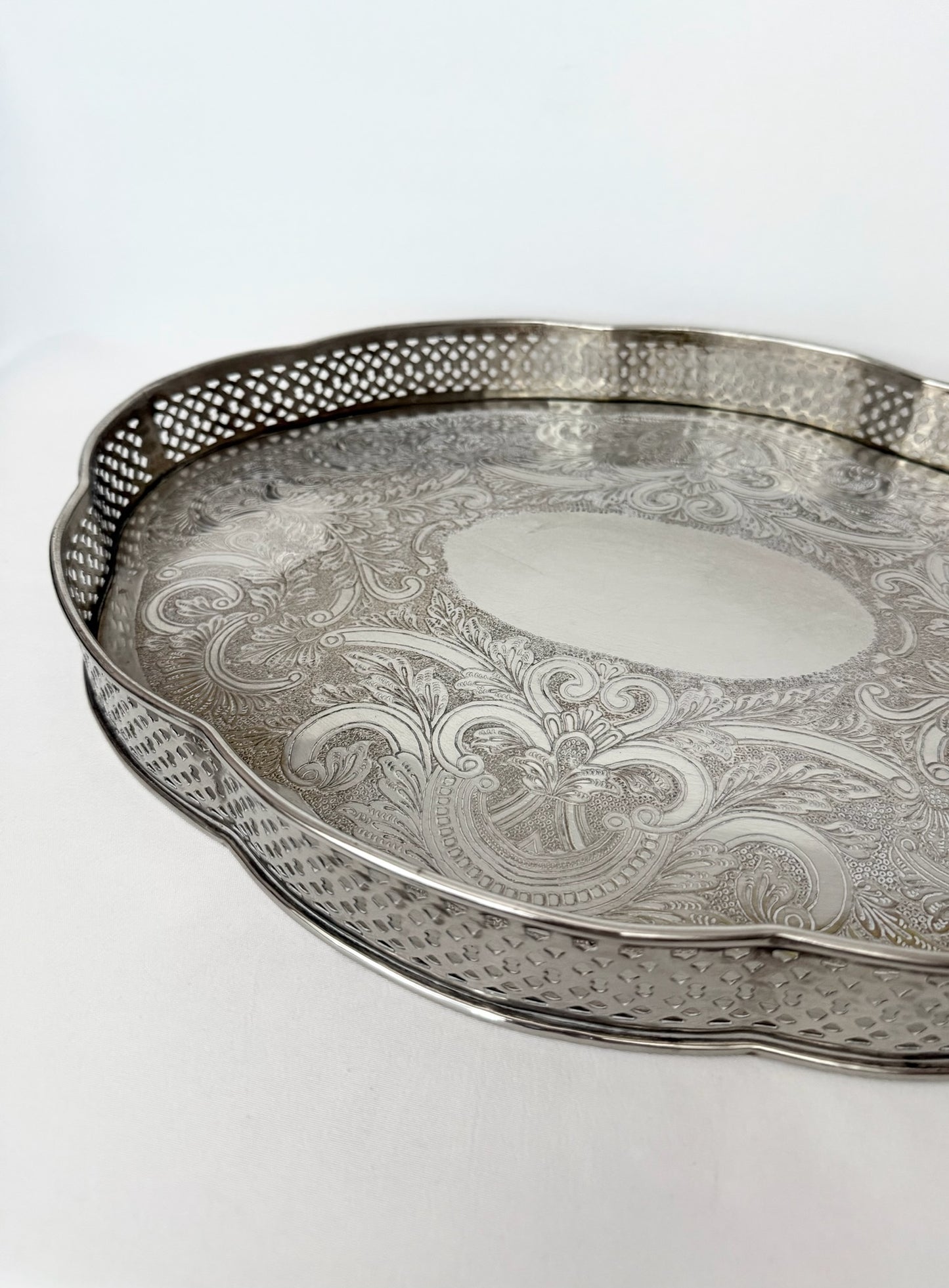 Freemont Silverplate Gallery Tray