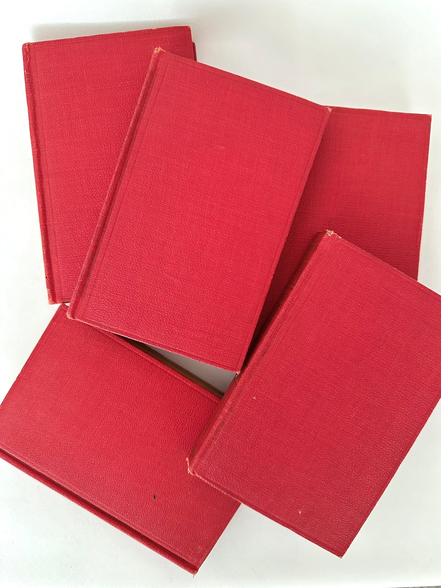 Red Color Story Book Stack 02