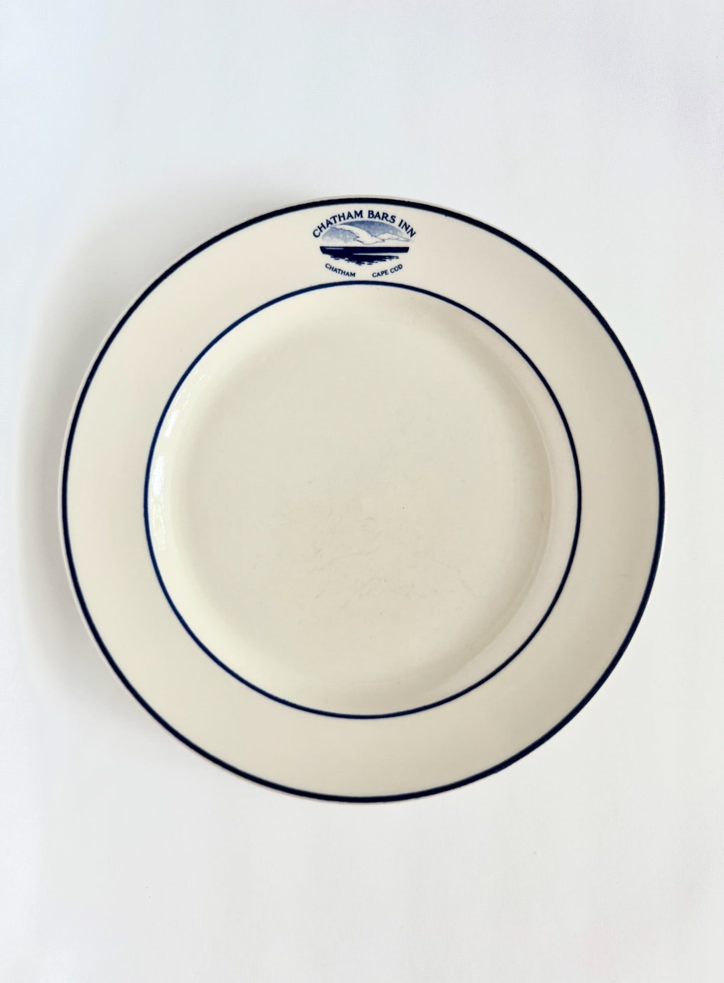heavy ceramic serving platter with Chatham Bars Inn logo