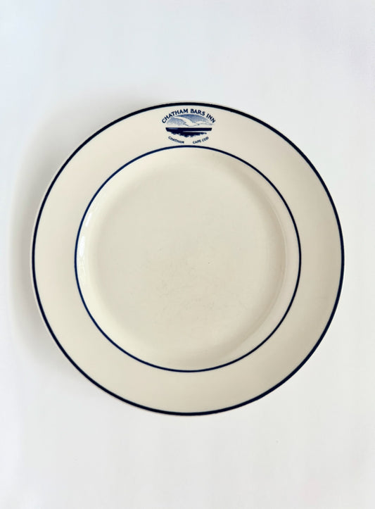 heavy ceramic serving platter with Chatham Bars Inn logo