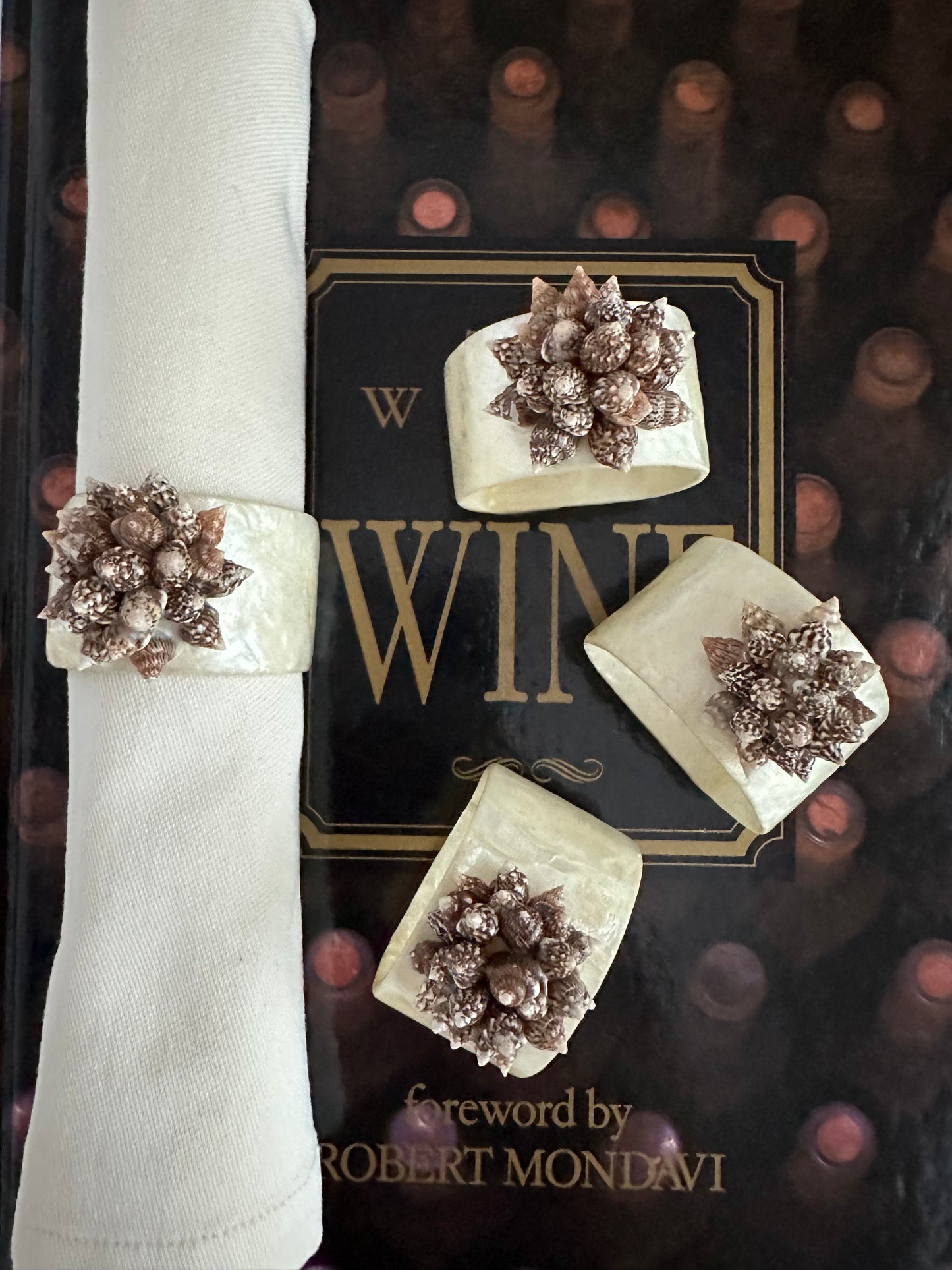 Maris Capiz Napkin Rings