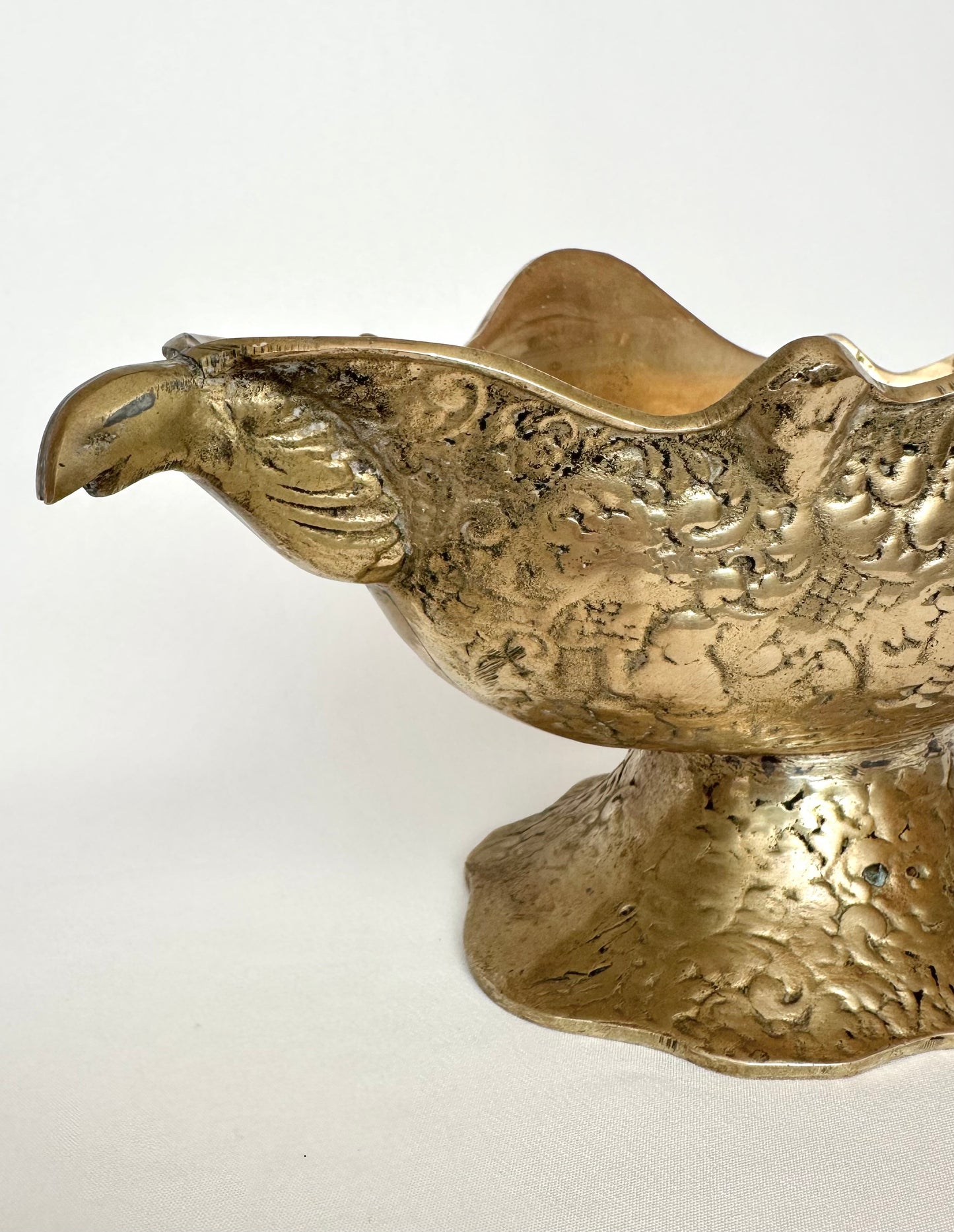 Marigold Brass Footed Compote