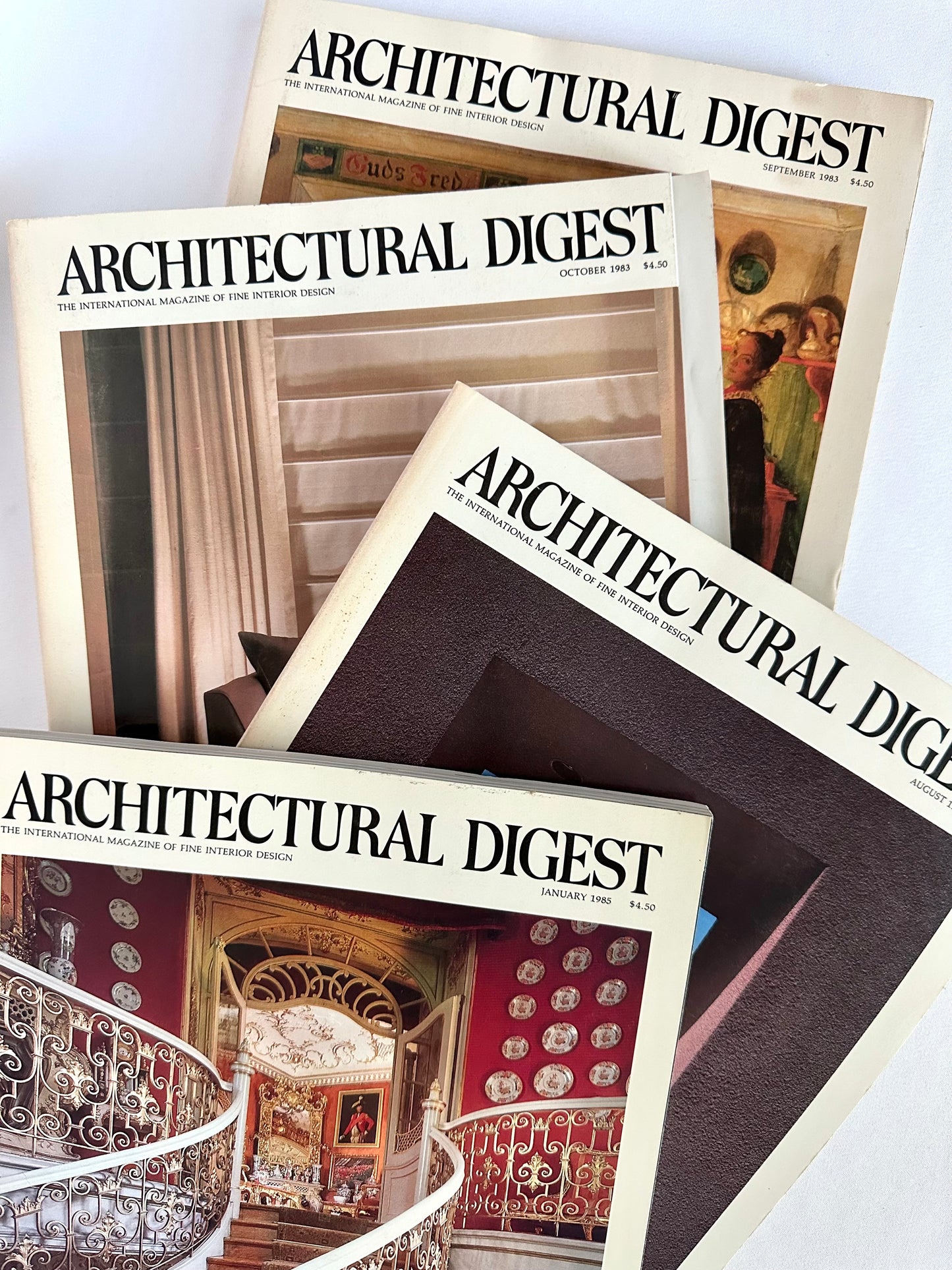 Vintage Architectural Digest Stack