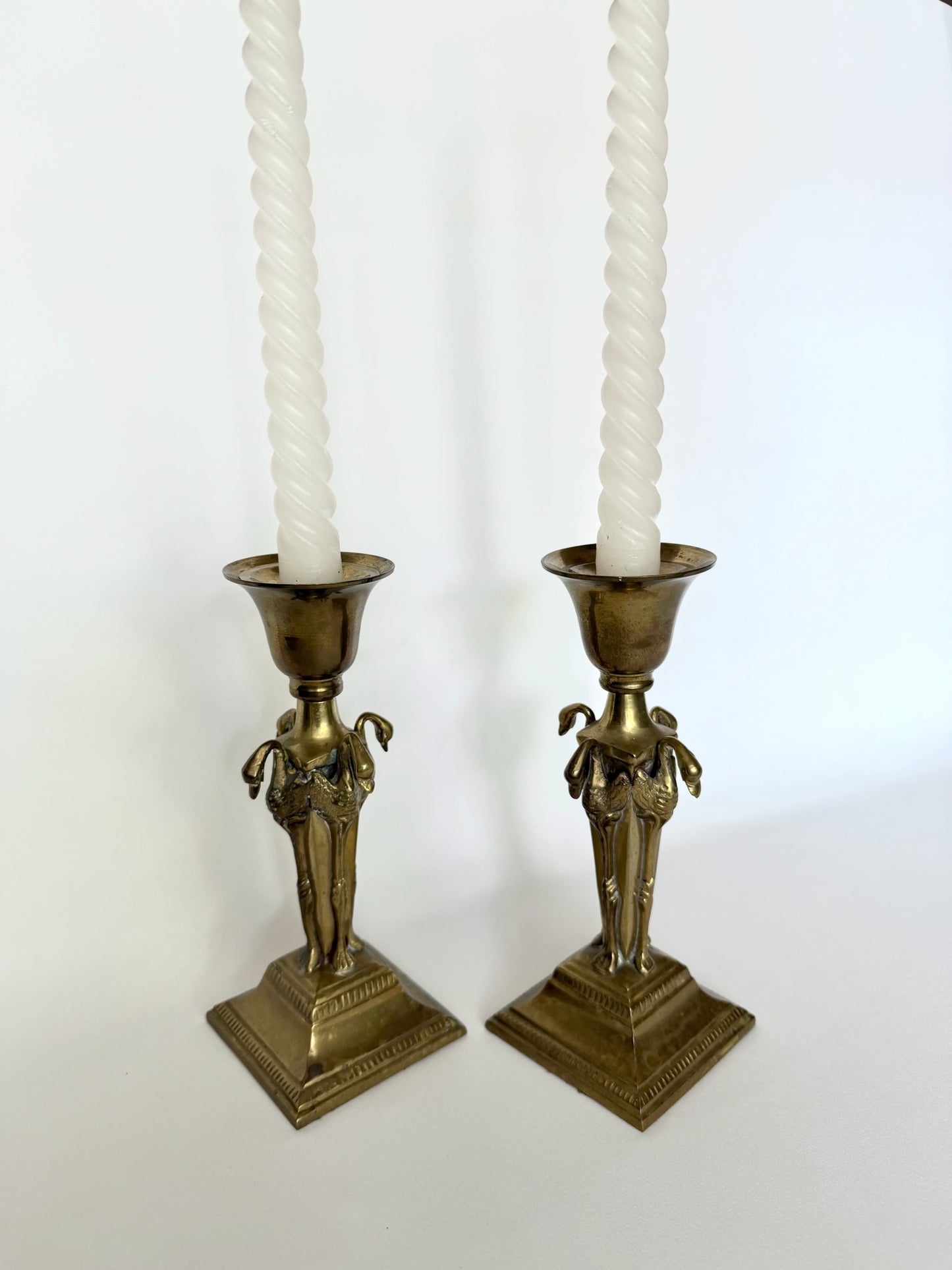 Nettie Brass Candlestick Holders