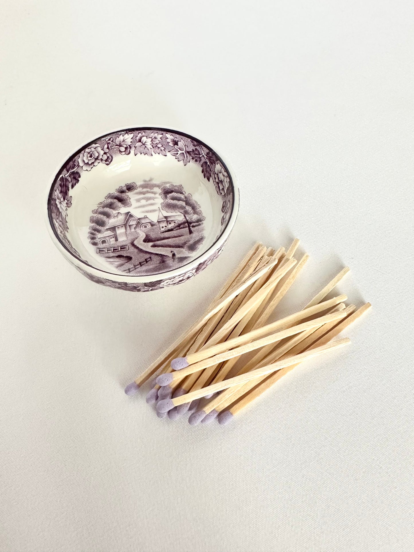 Zélie Transferware Matchstick Vessel