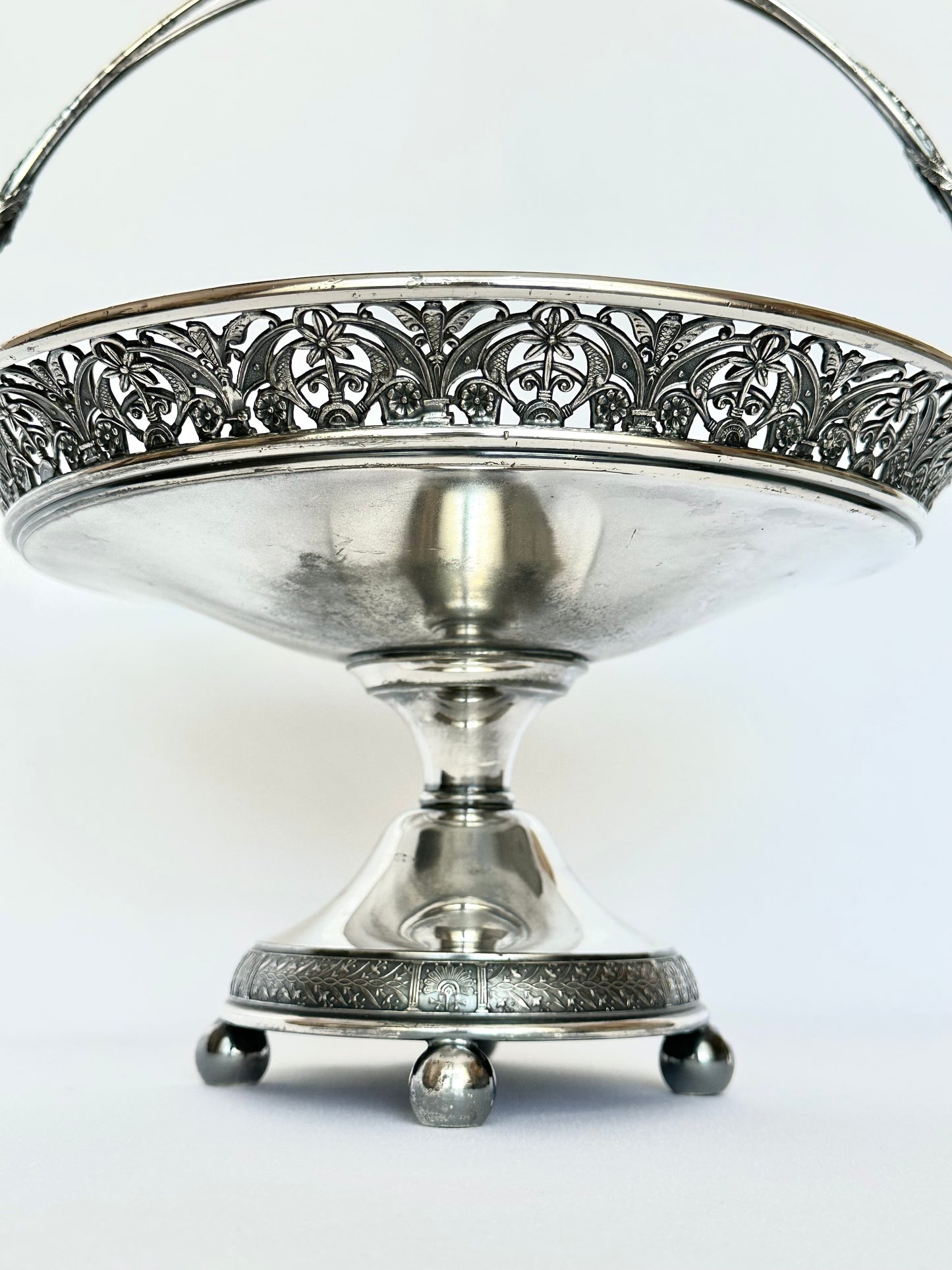 Arley Silver Plate Basket