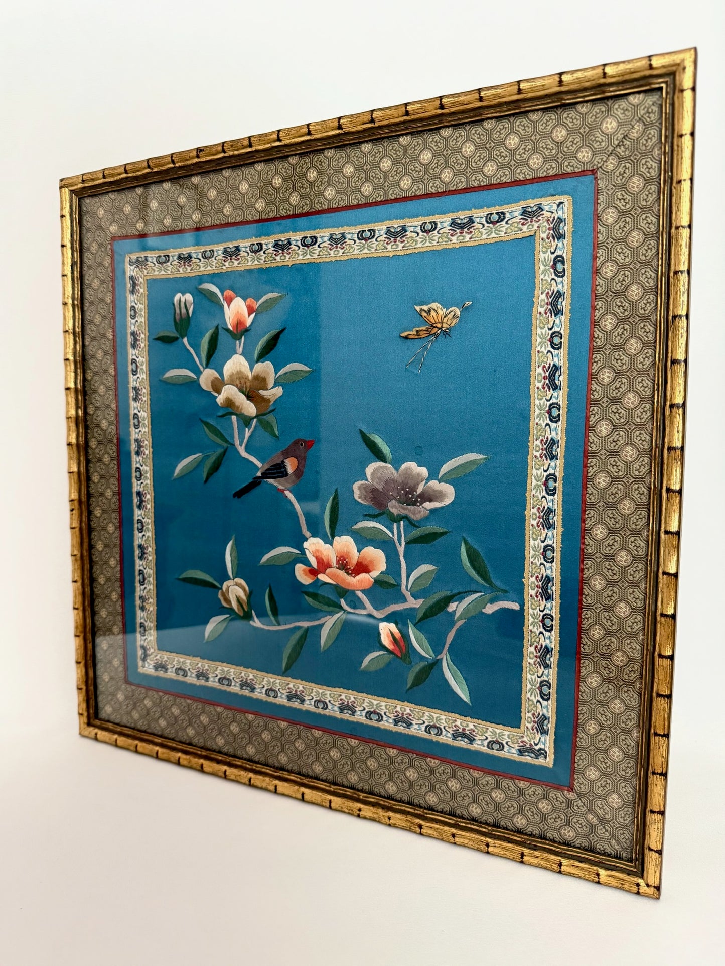 Belladonna Framed Silk Panel