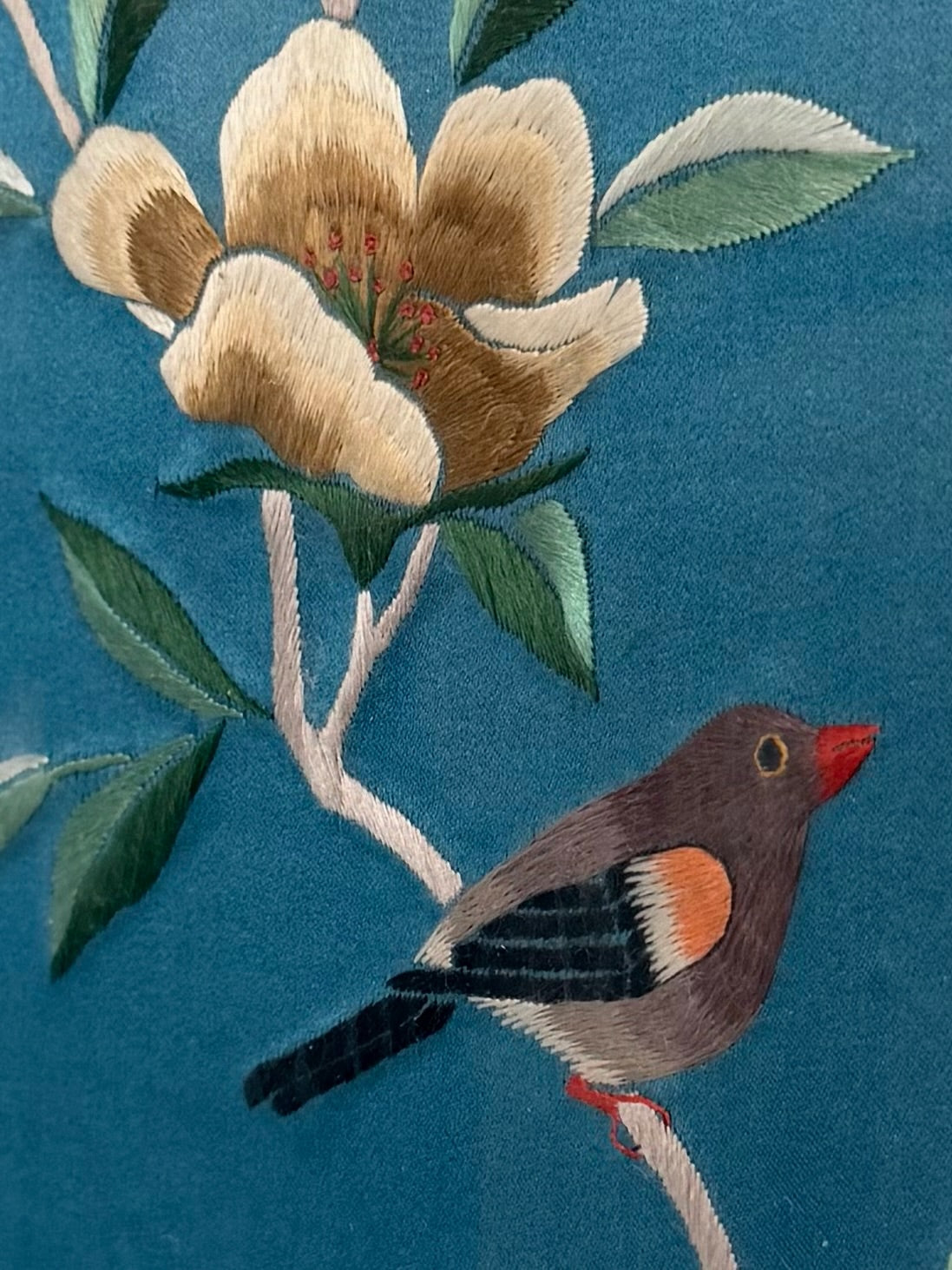 Belladonna Framed Silk Panel