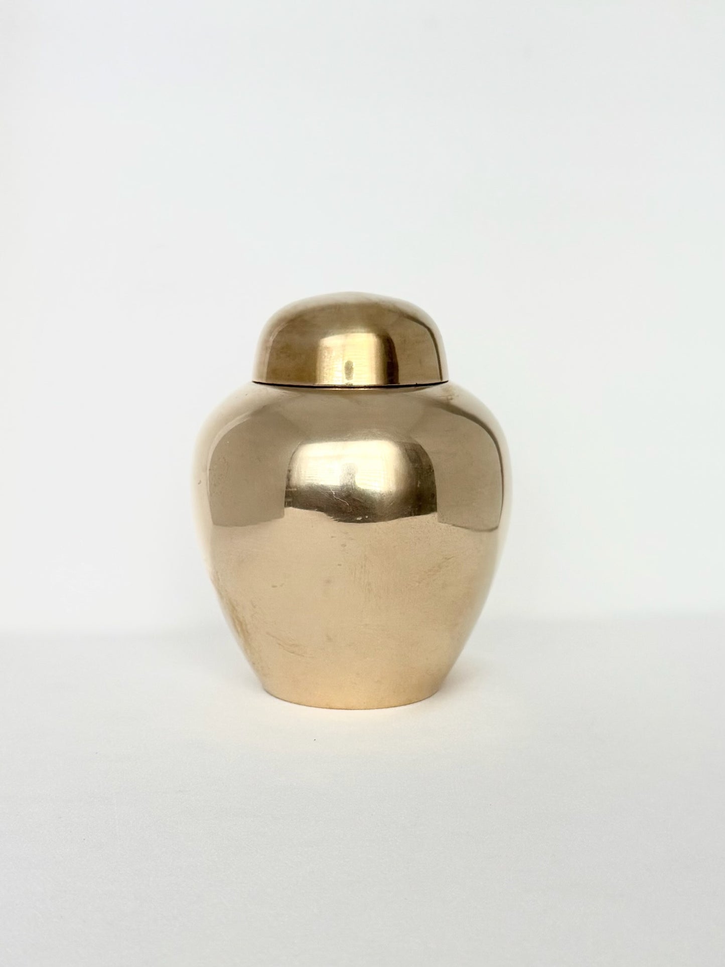 Seline Brass Ginger Jar