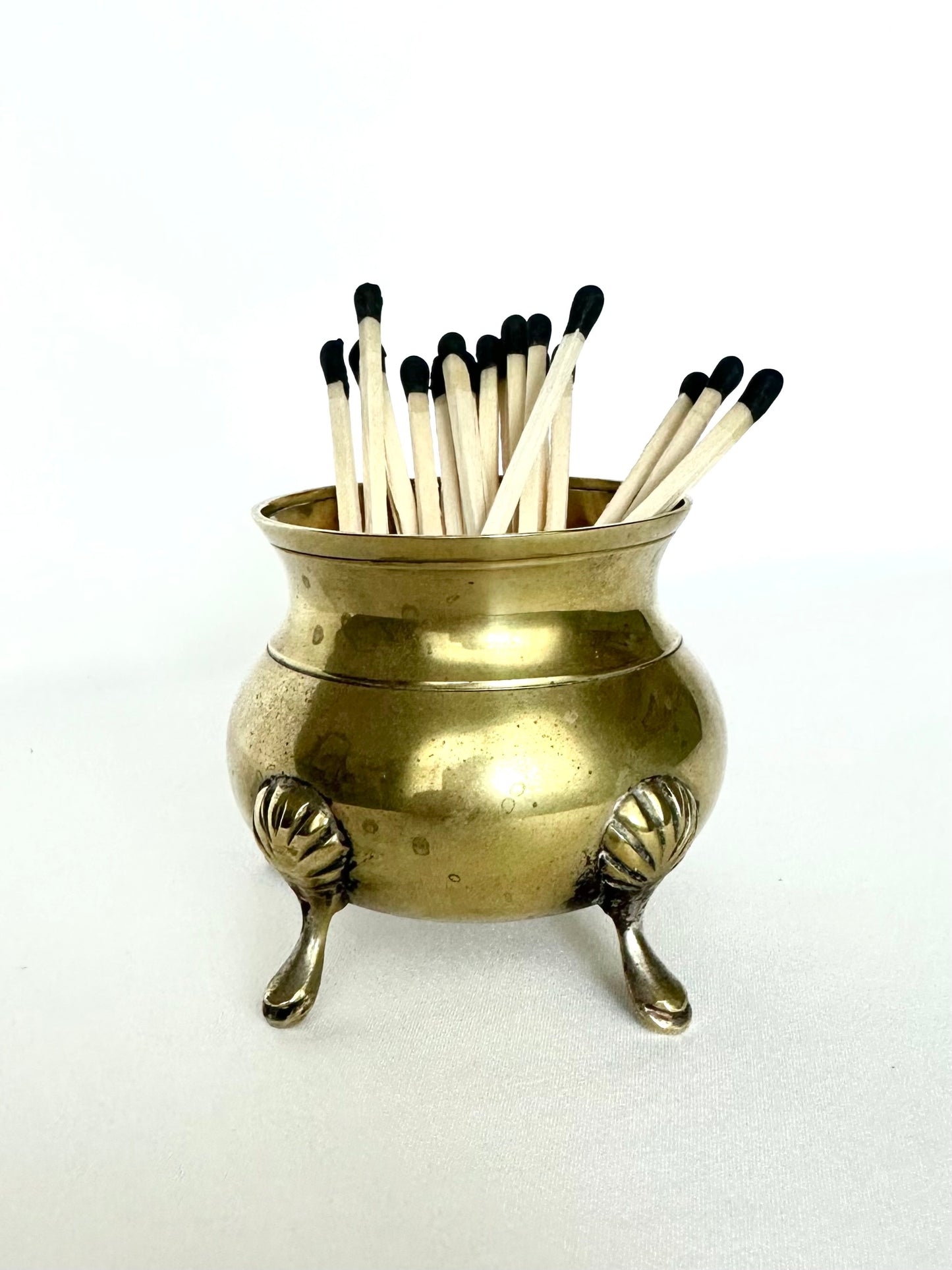 Sabrina Brass Matchstick Vessel