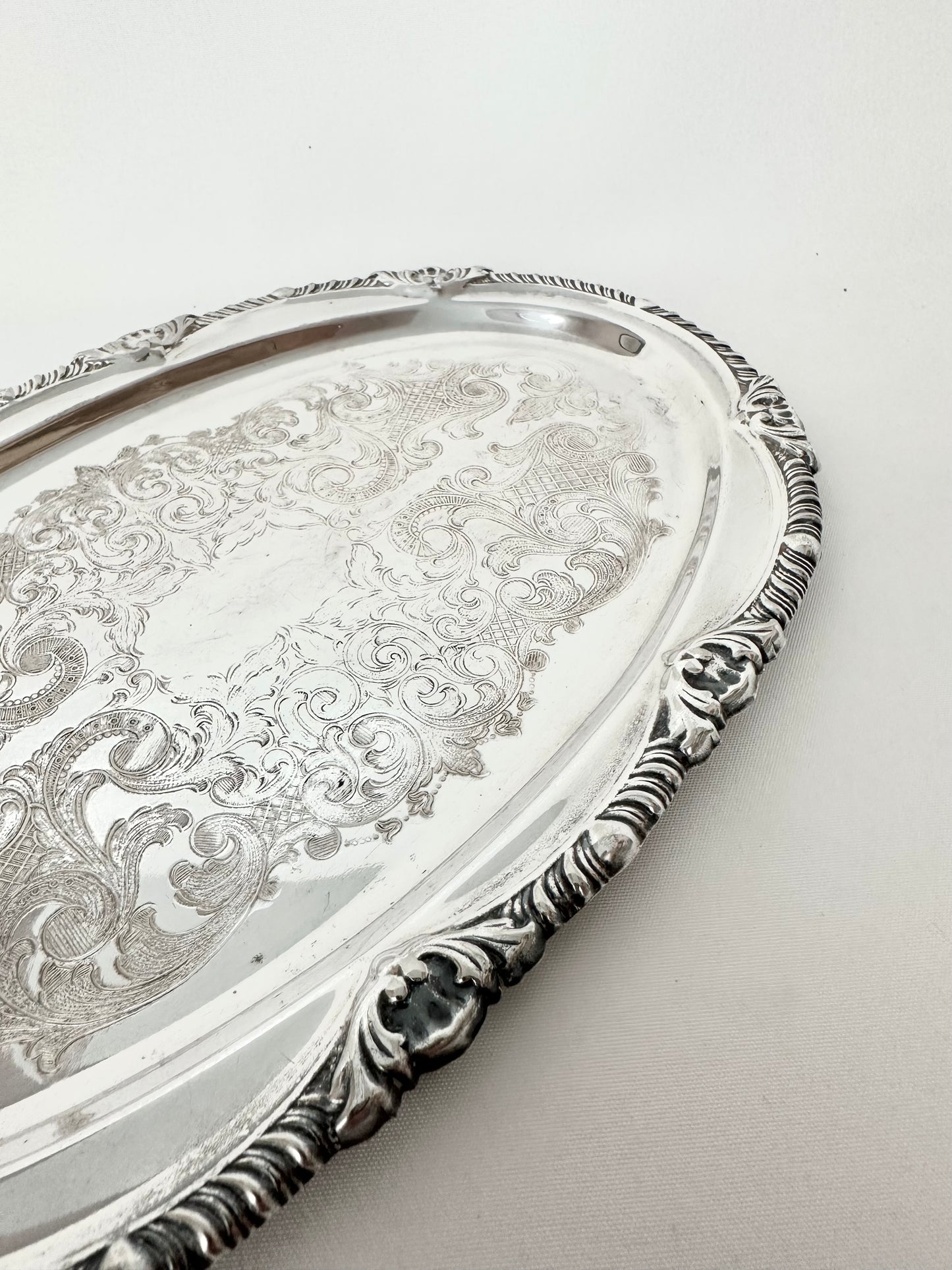 Augusté Silverplate Etched Tray