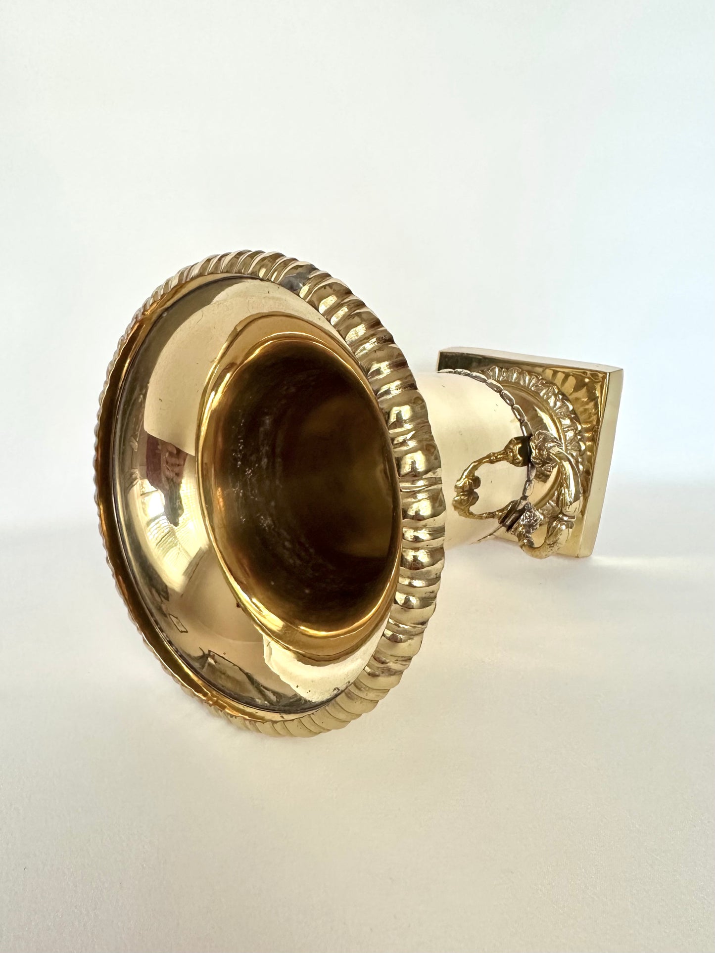 Marcelle Brass Pedestal Urn