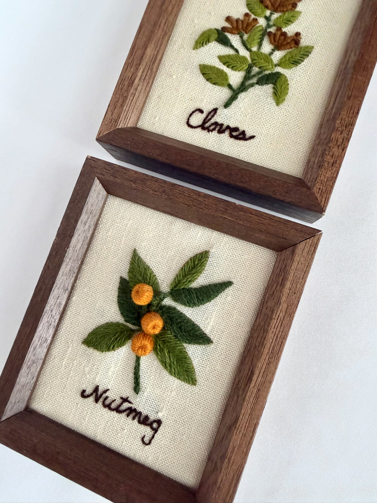 Spice Needlepoint Pair
