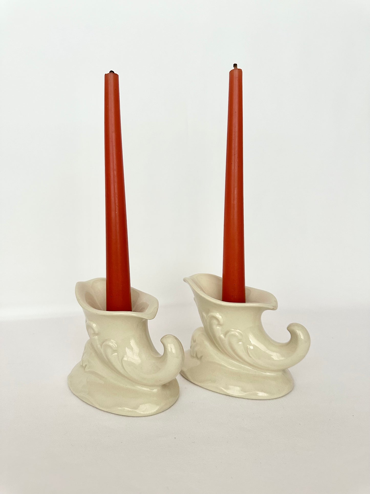 Cornucopia Candlestick Holders