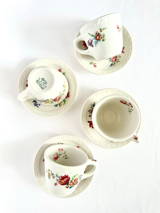 Flora Teacups & Saucers