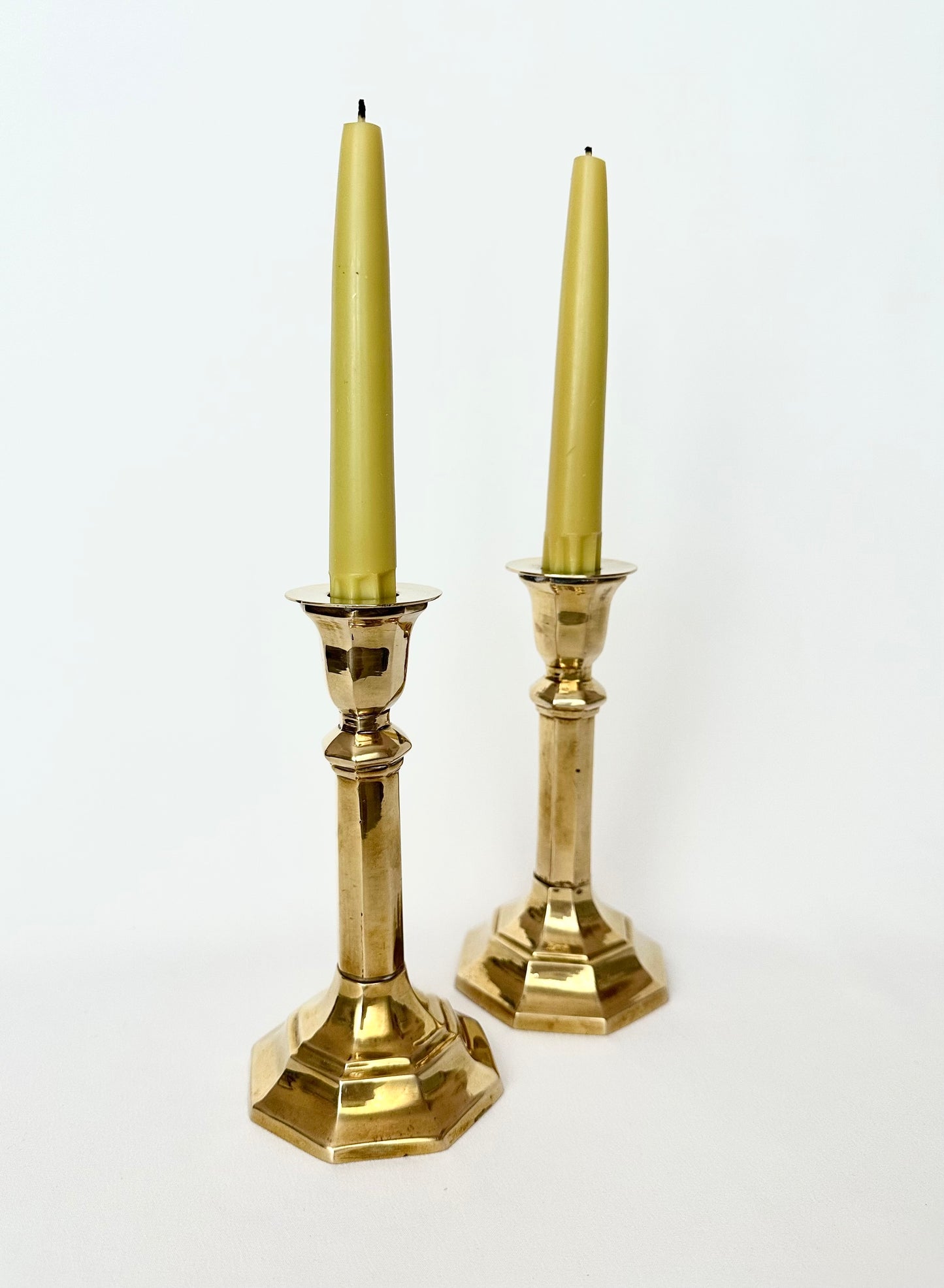 August Brass Candlestick Holders