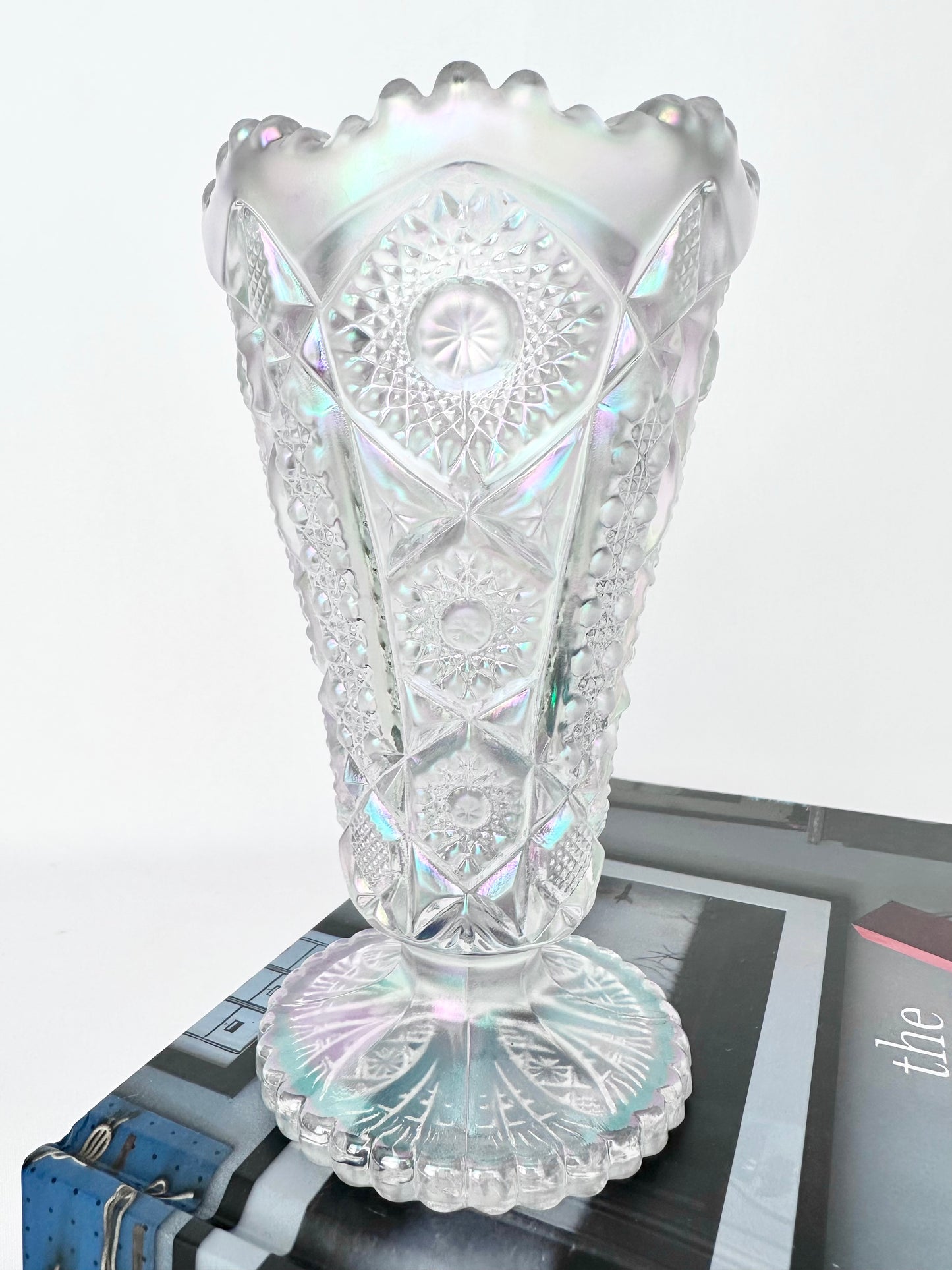 Carissa Cut Glass Vase