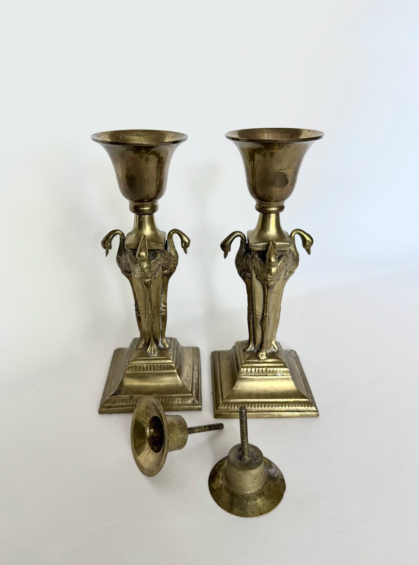 Nettie Brass Candlestick Holders