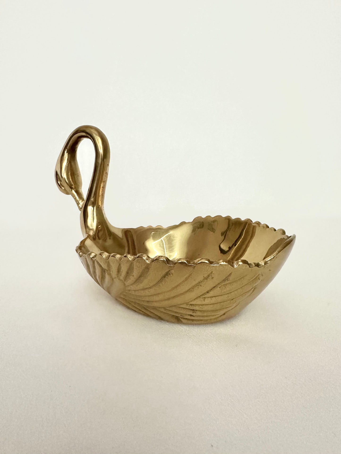 Enna Brass Swan Dish