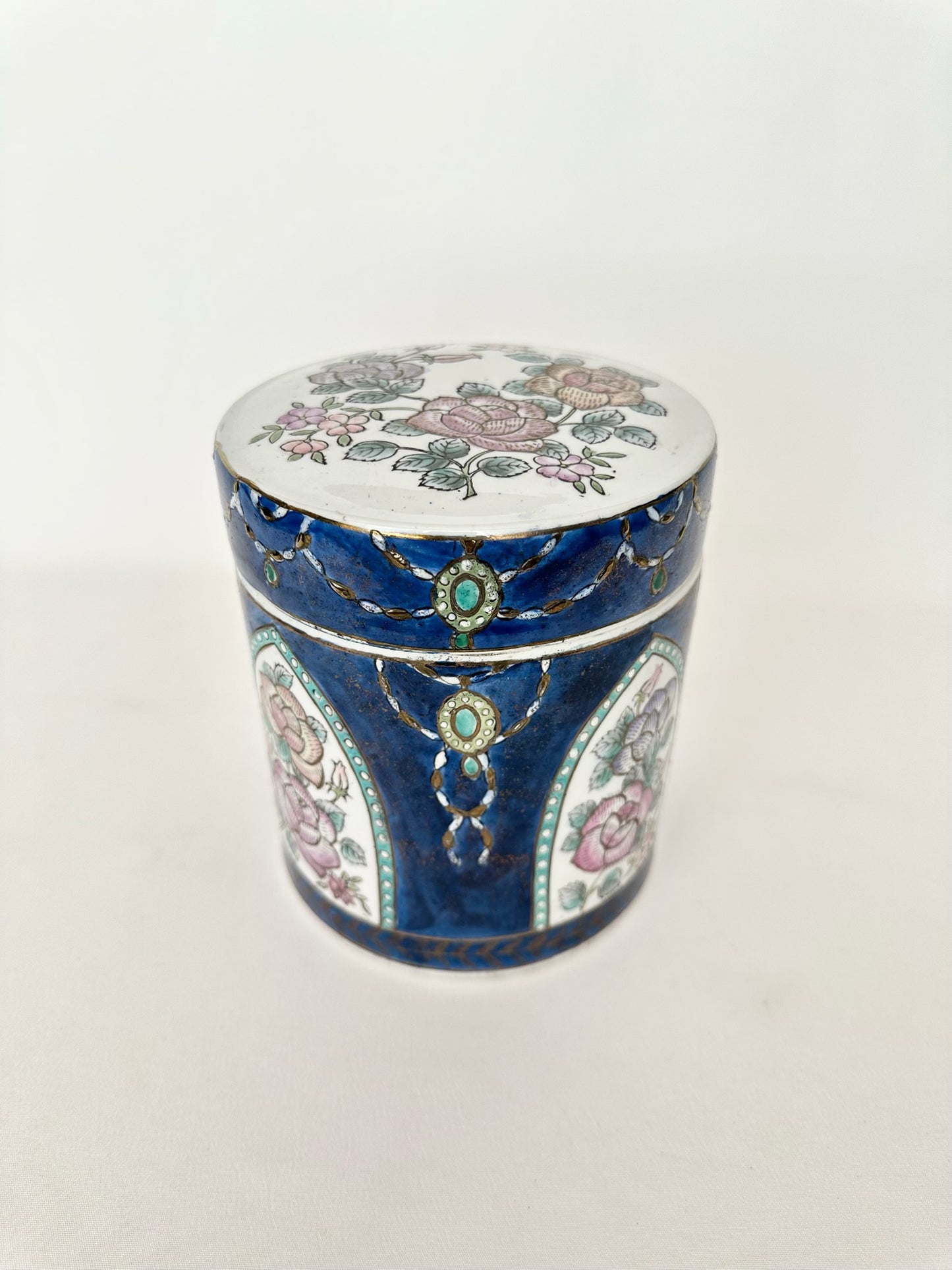 Lotus Chinoiserie Canister