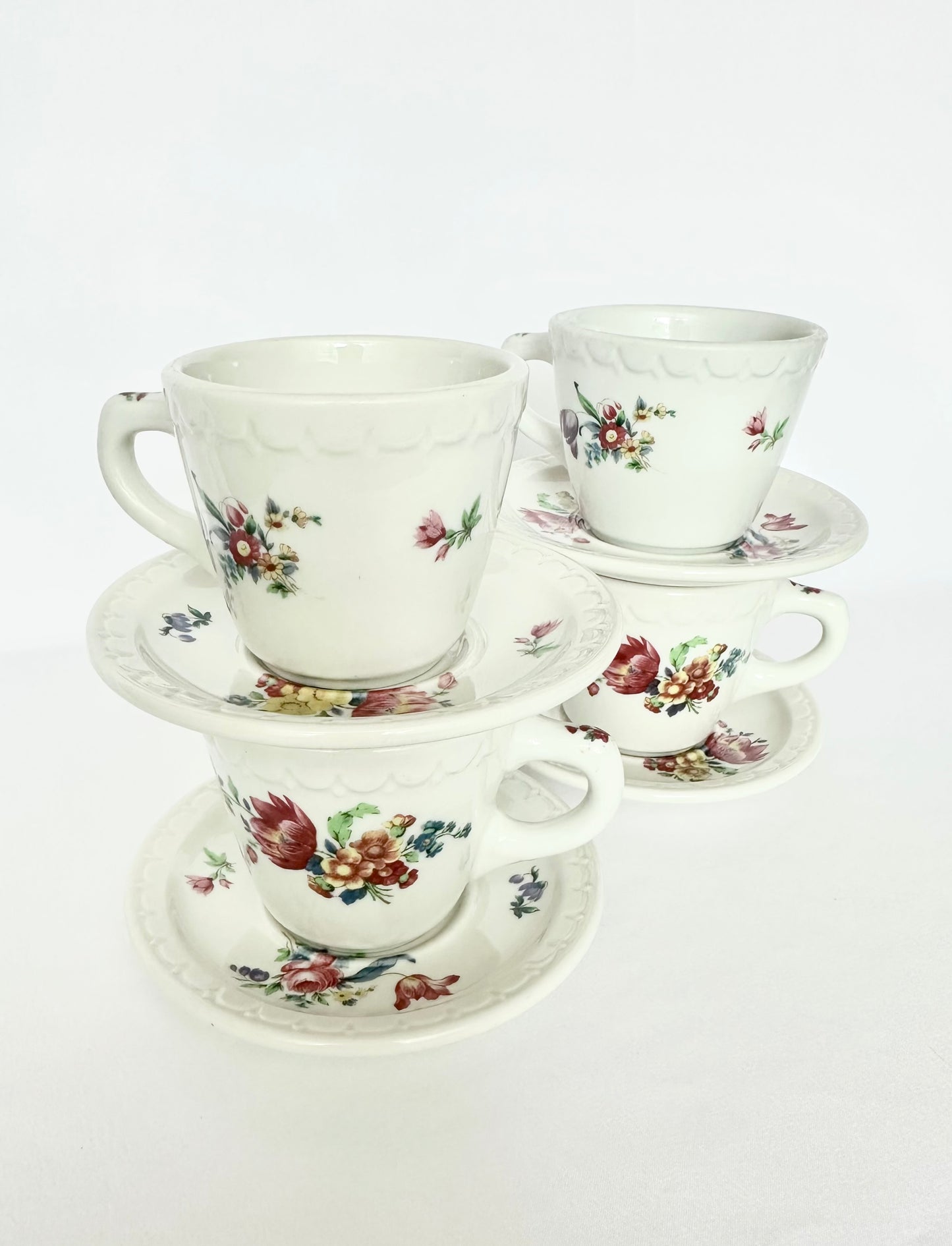 Flora Teacups & Saucers