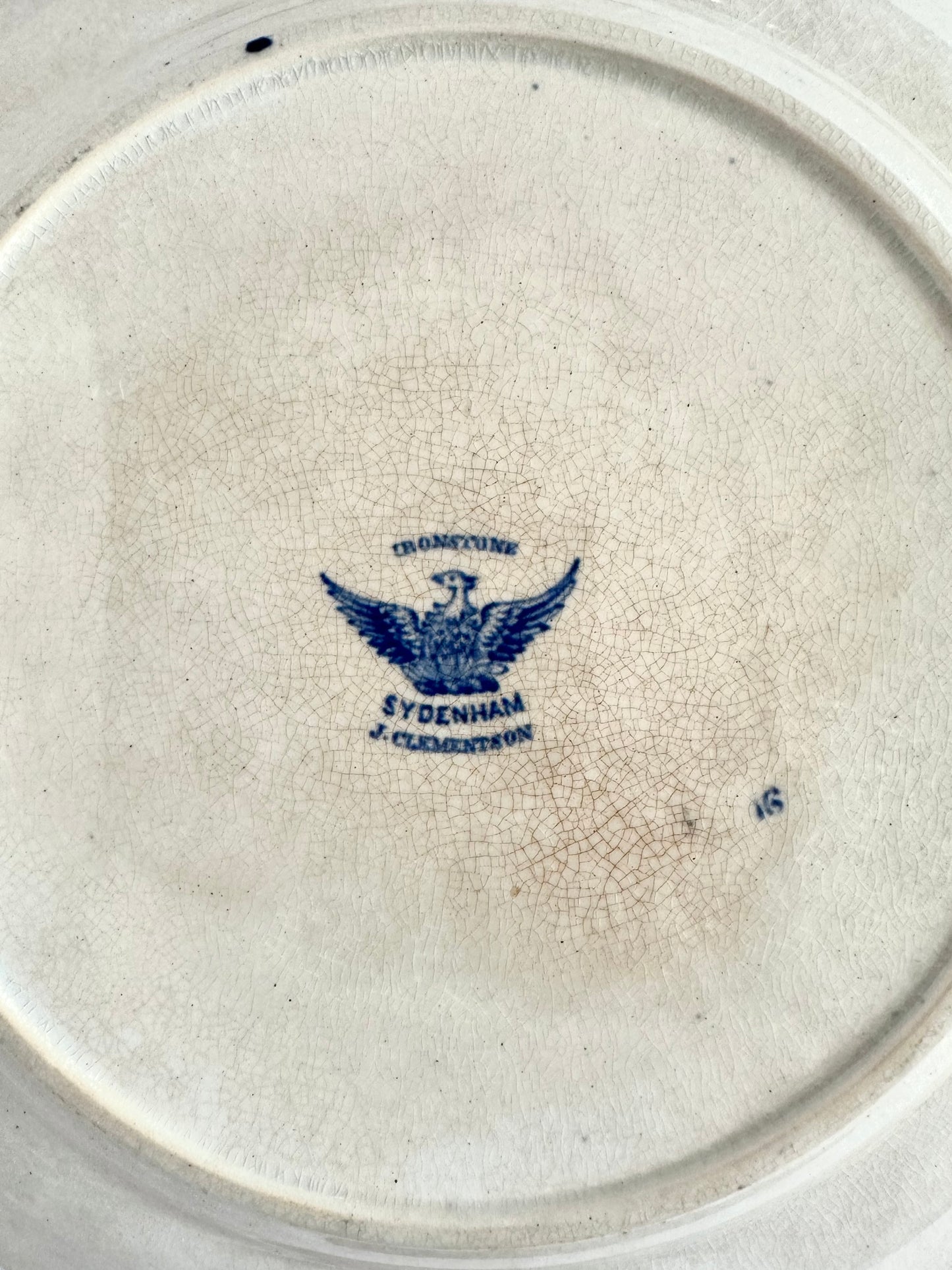 Héloise Transferware Plate Pair