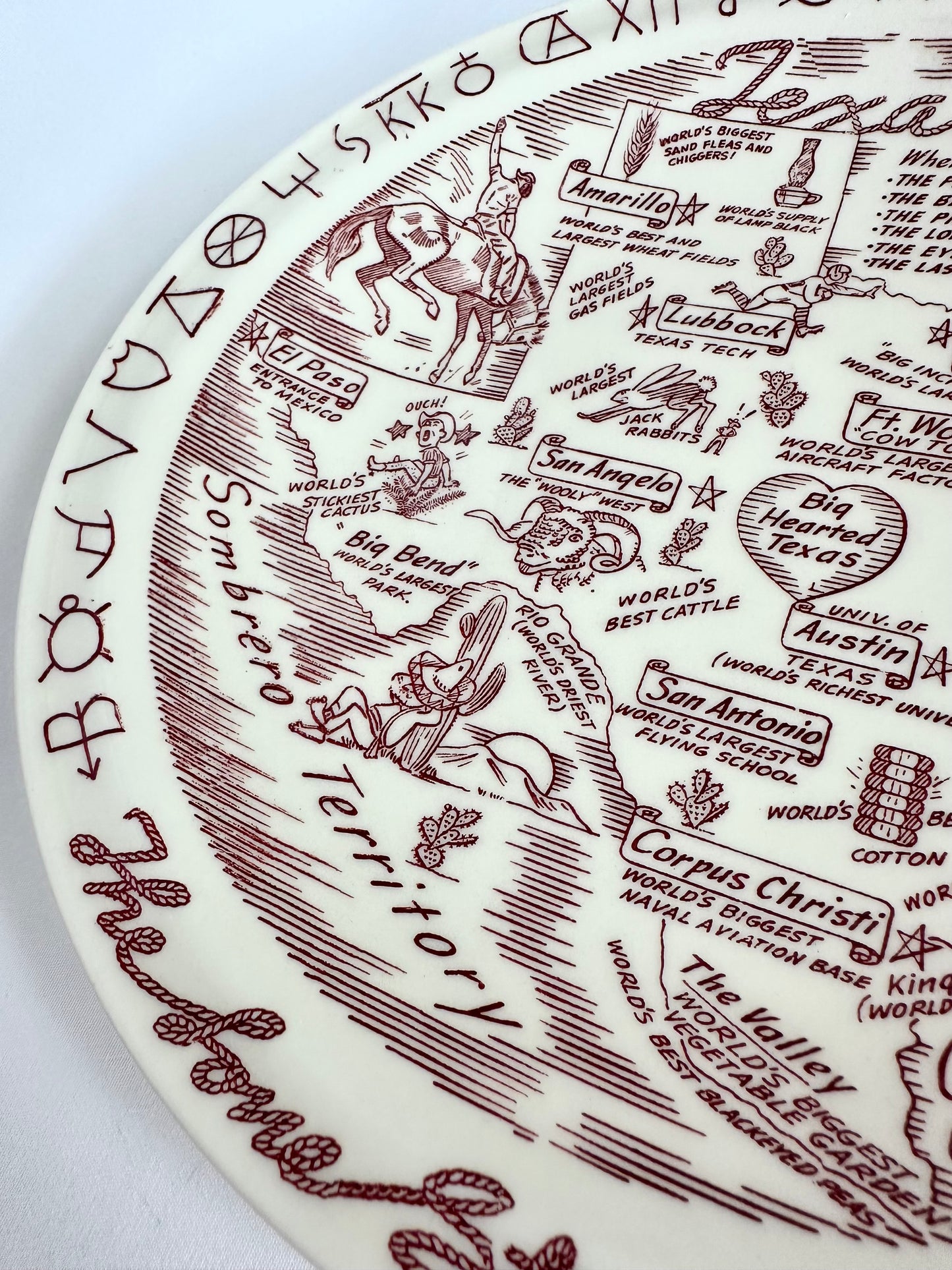 Nell Texas Souvenir Plate