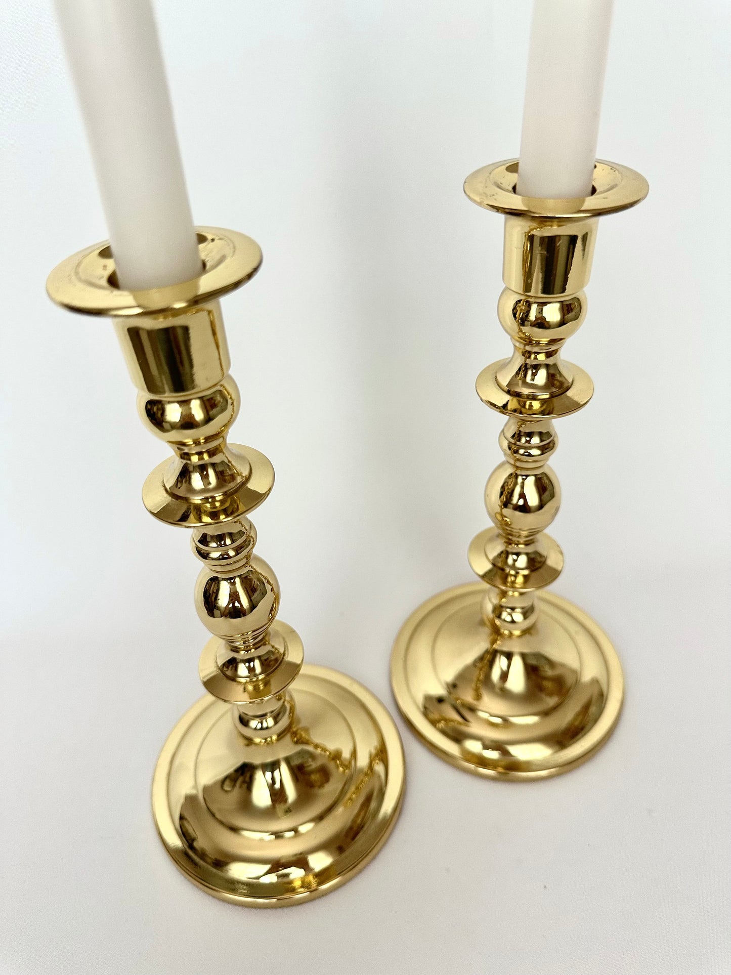 Leora Brass Candlestick Holders