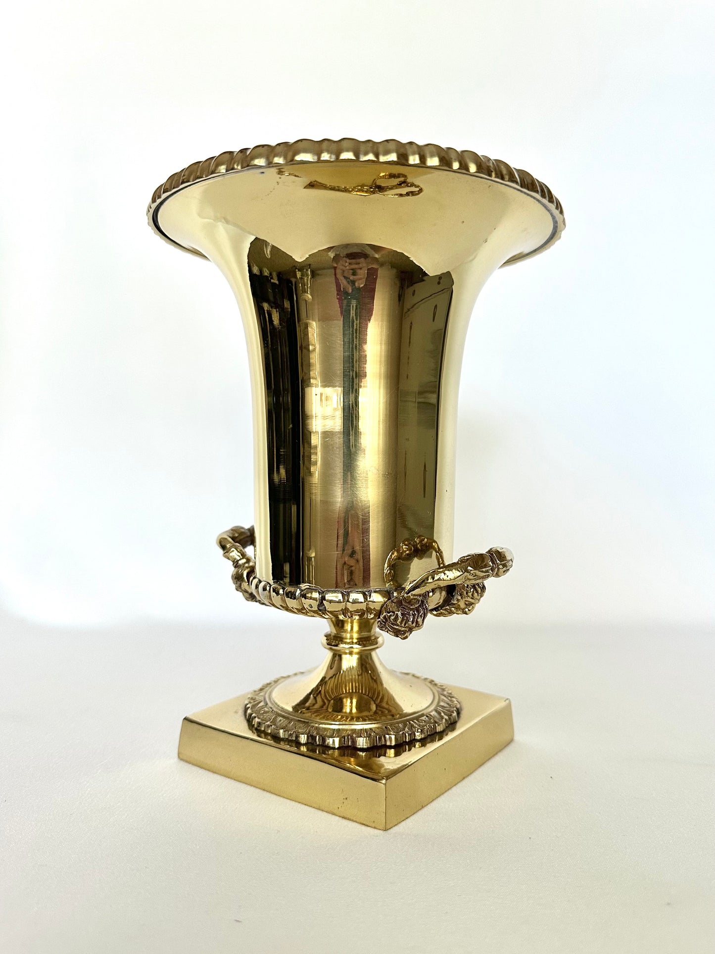 Marcelle Brass Pedestal Urn