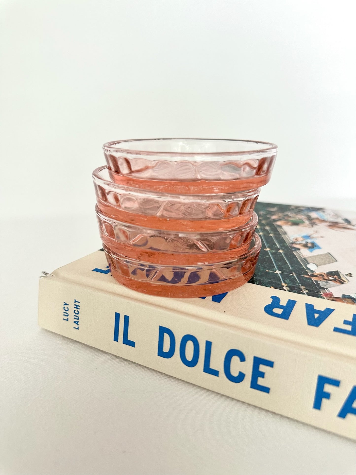 Posie Depression Glass Coasters