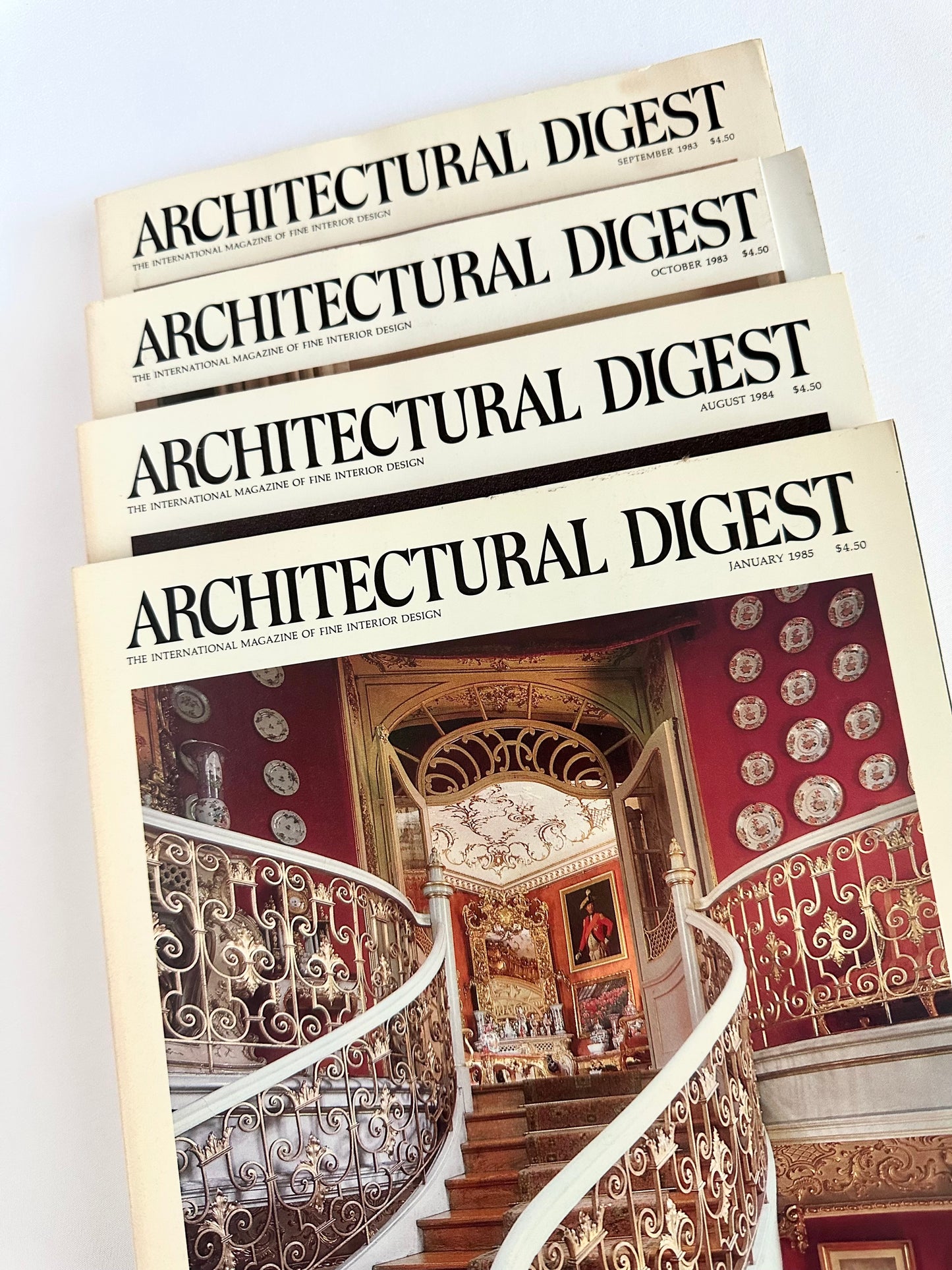 Vintage Architectural Digest Stack