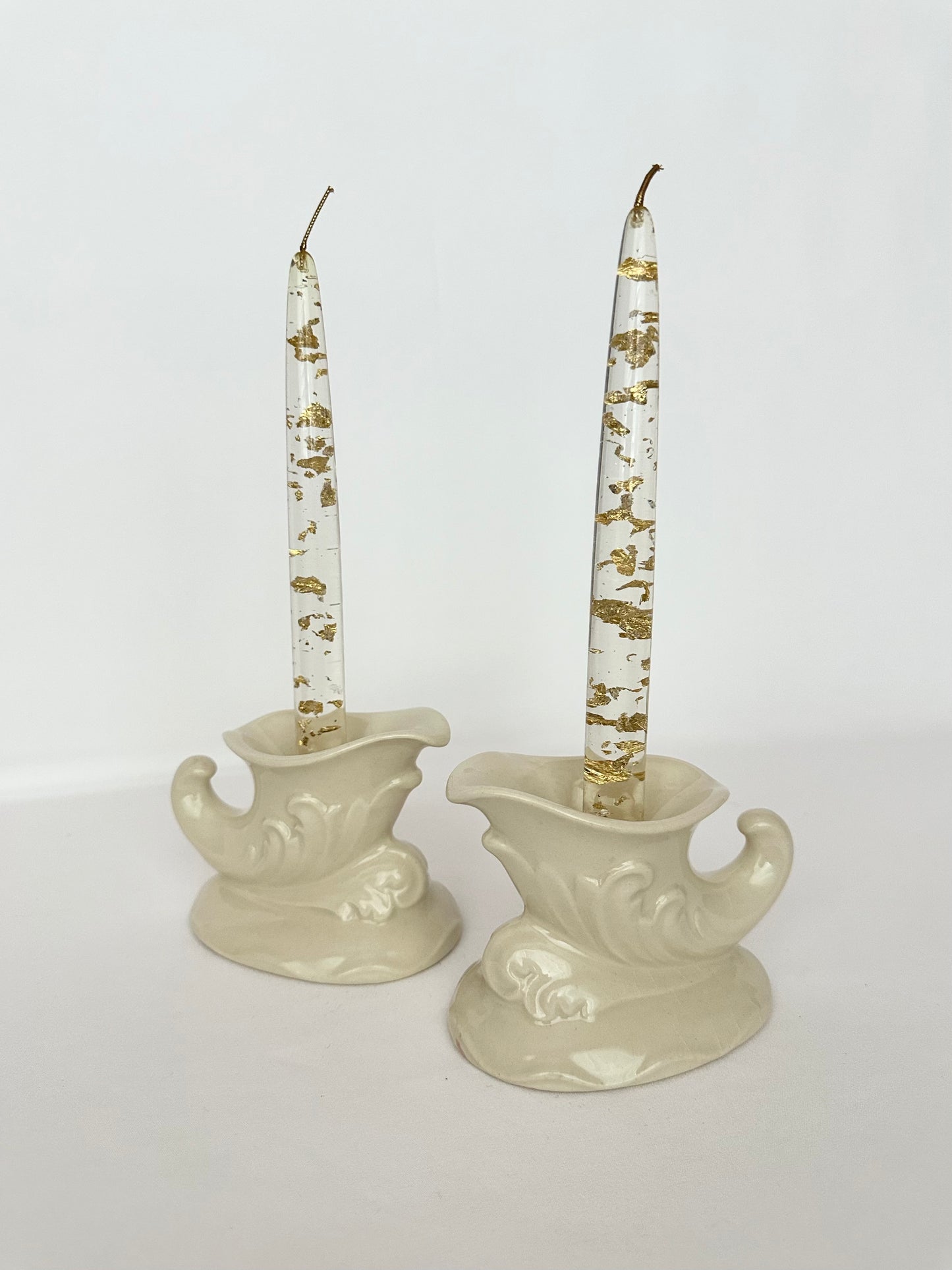 Cornucopia Candlestick Holders