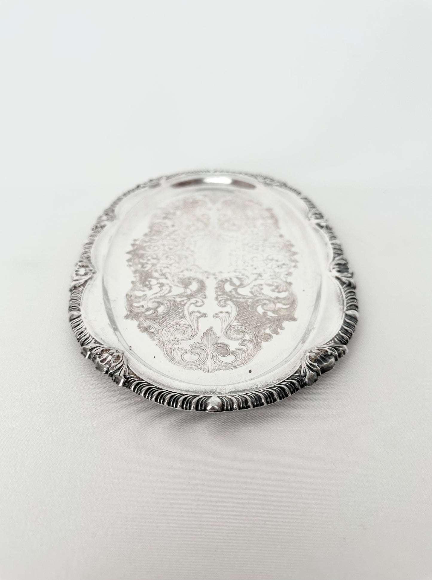 Augusté Silverplate Etched Tray
