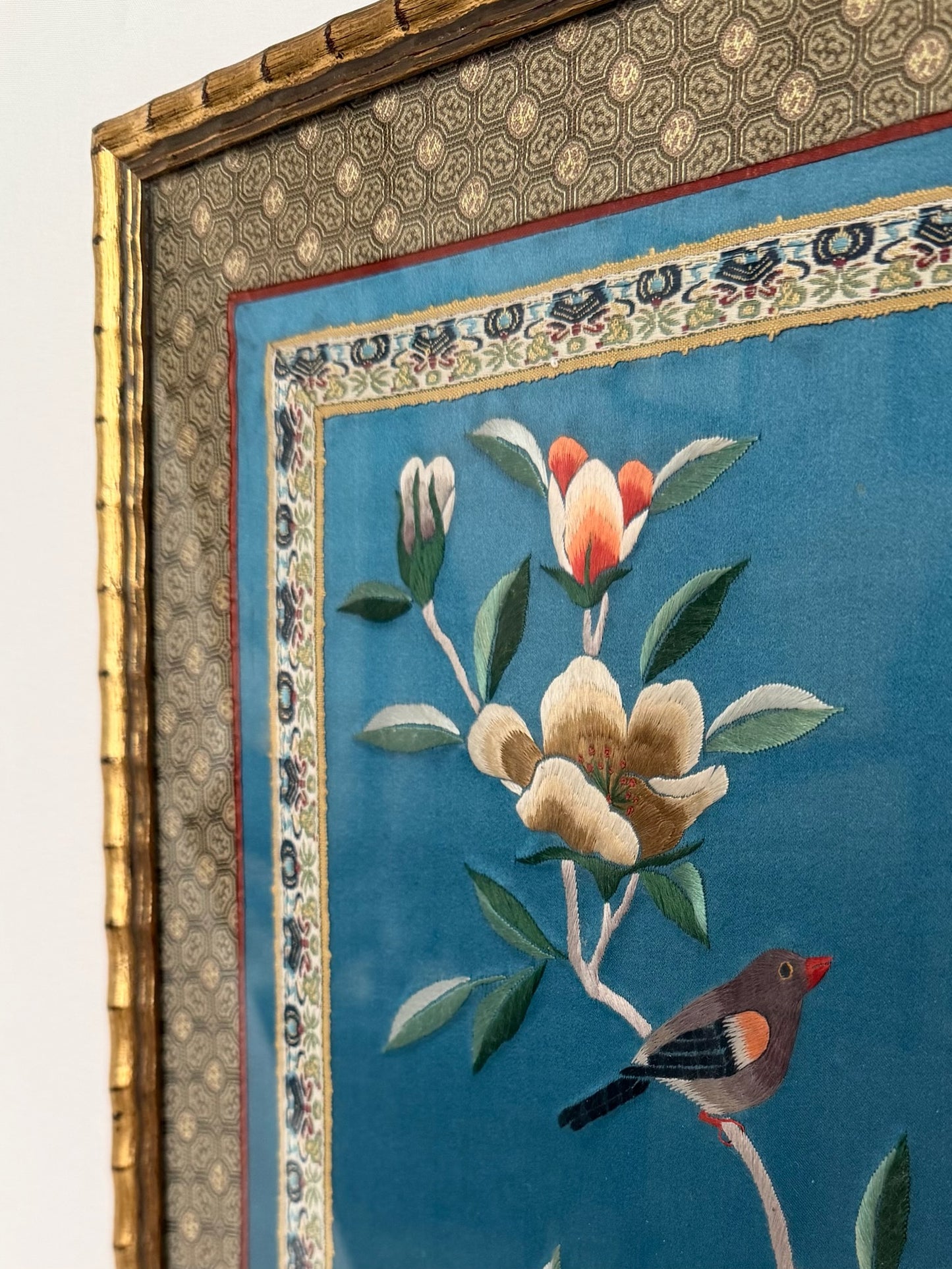 Belladonna Framed Silk Panel