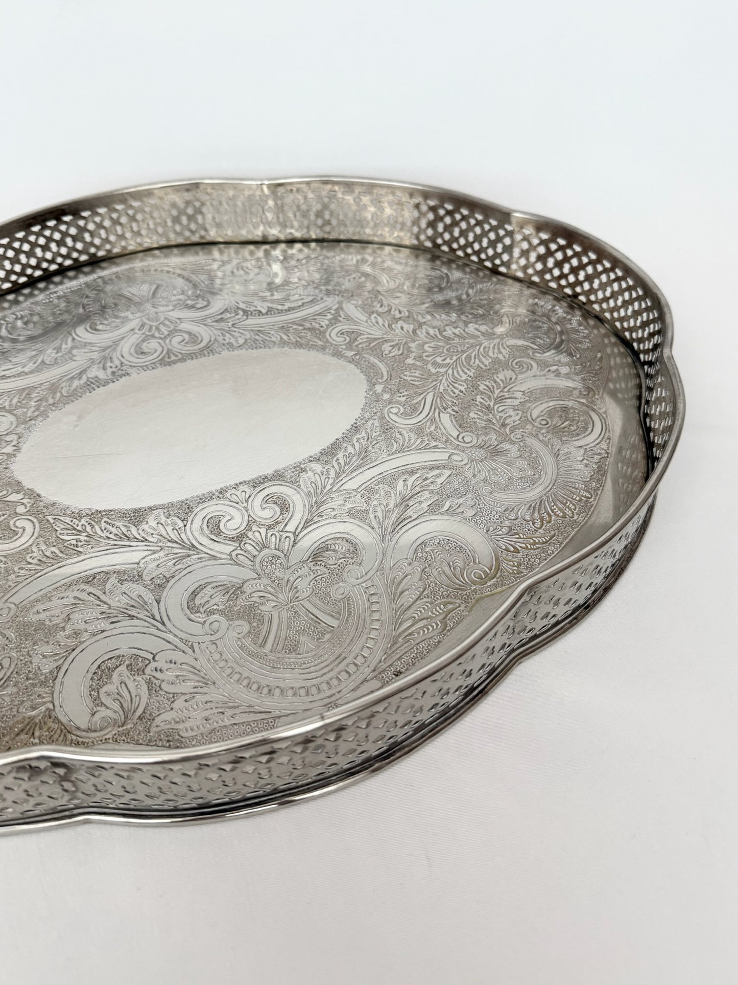 Freemont Silverplate Gallery Tray