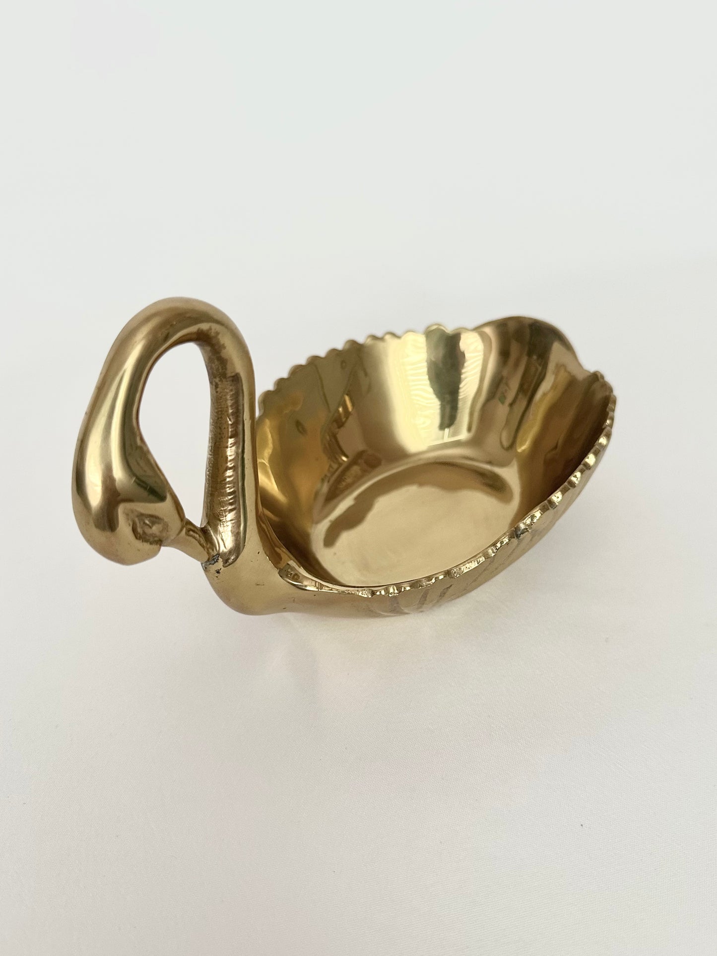 Enna Brass Swan Dish