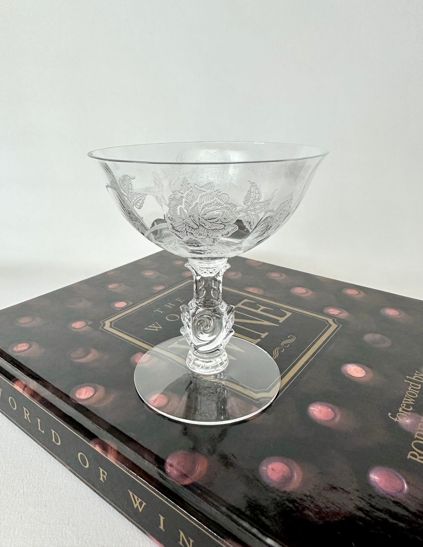 Rosalia Etched Crystal Coupes