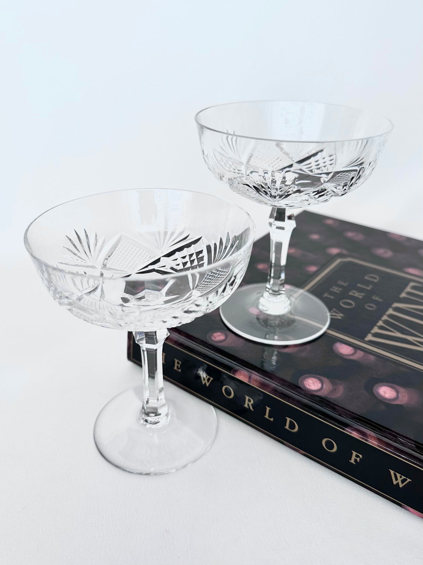 Cordelia Cut Crystal Coupes