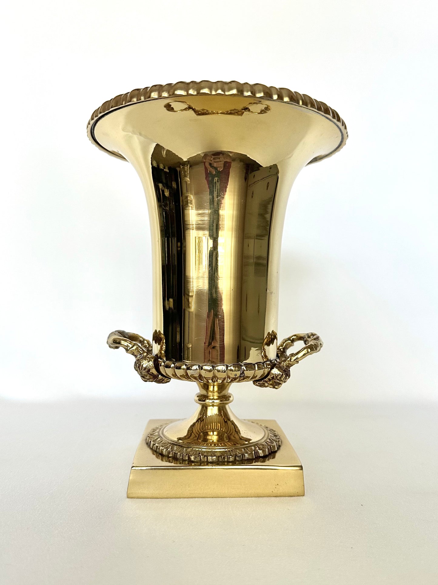 Marcelle Brass Pedestal Urn
