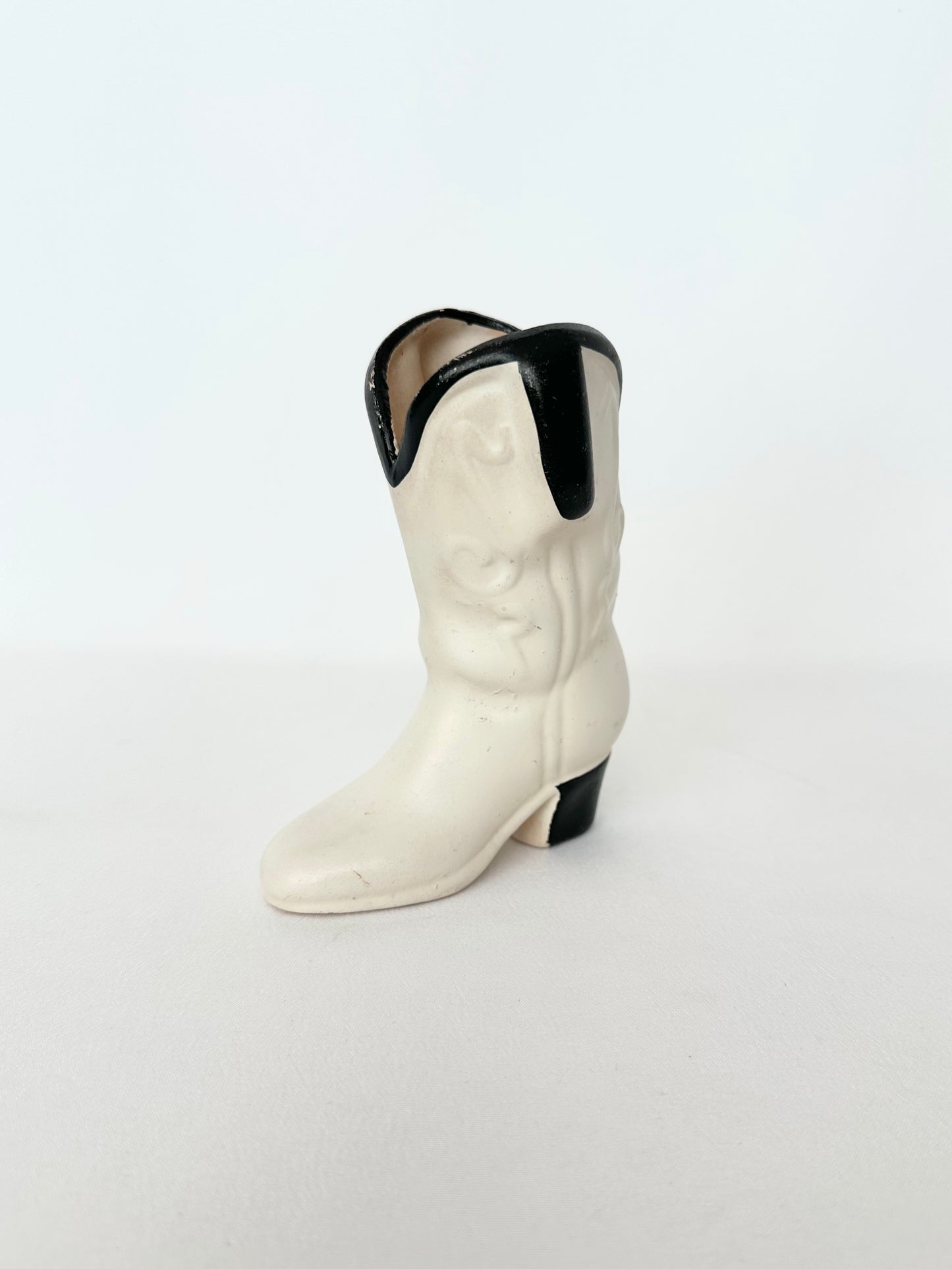 Cheyenne Boot Matchstick Vessel