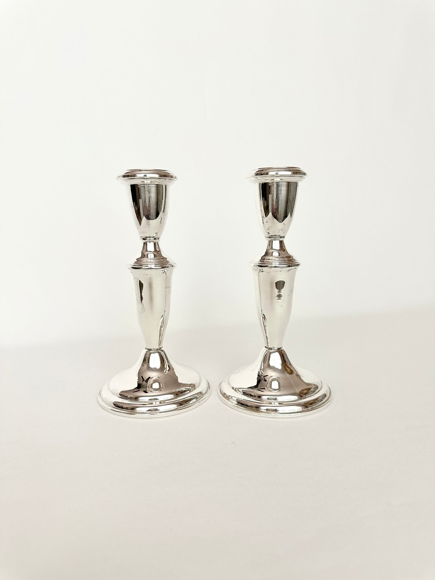 Silvie Sterling Candlestick Holders