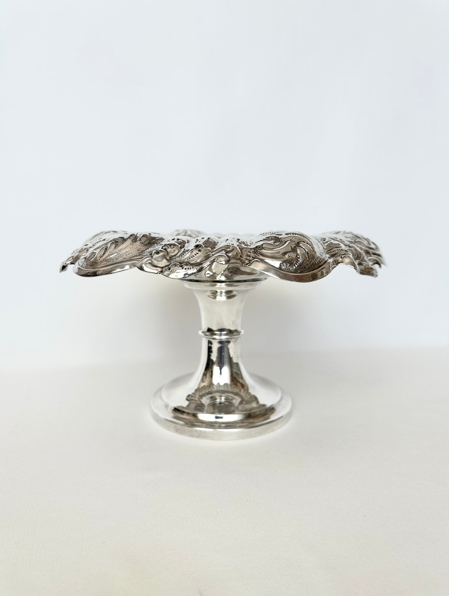 Albertine Silverplate Etched Compote